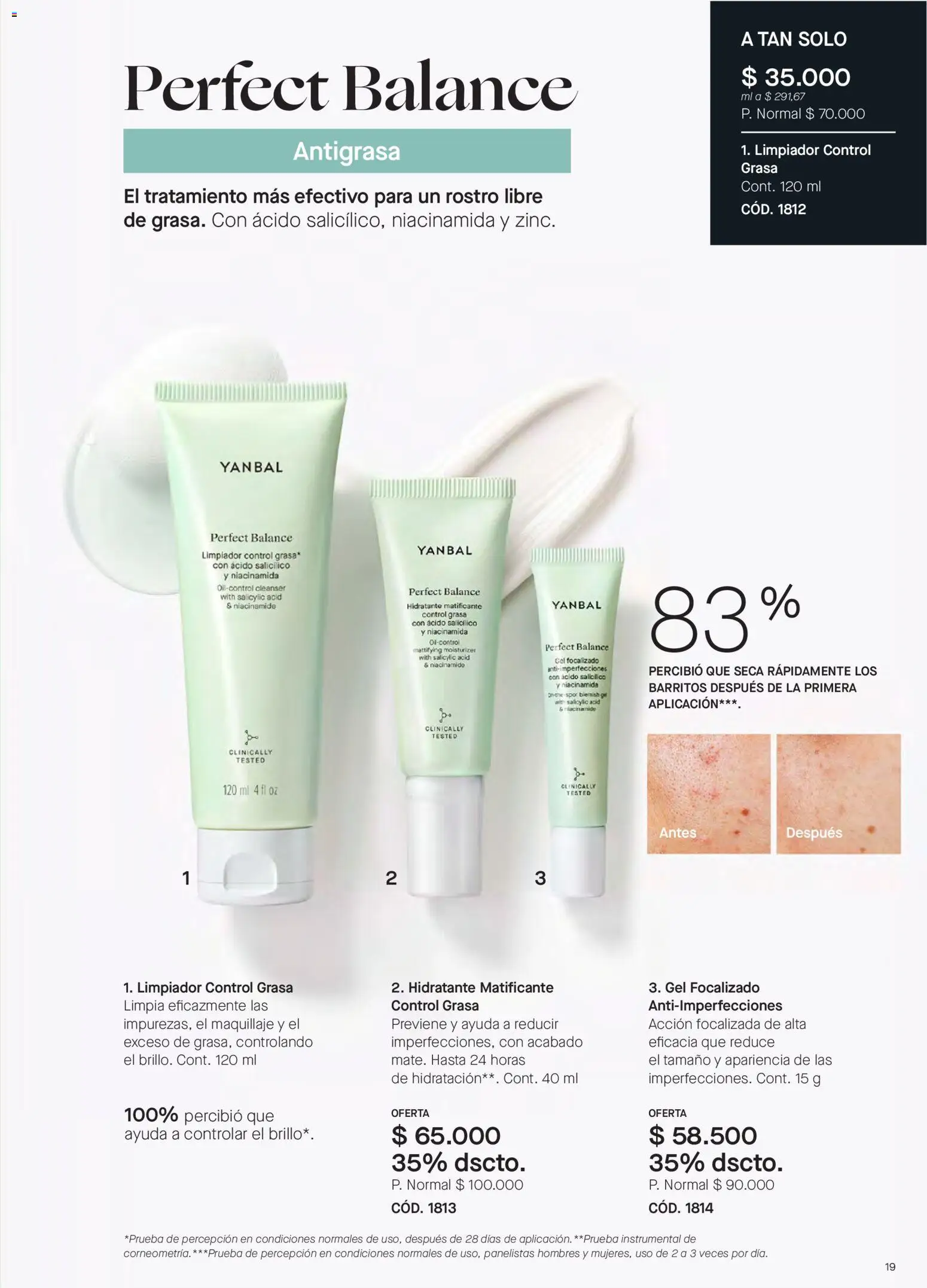 Yanbal revista - valida desde el 10/10/2026 | Página: 19 | Productos: Antigrasa, Brillo, Limpiador, Maquillaje