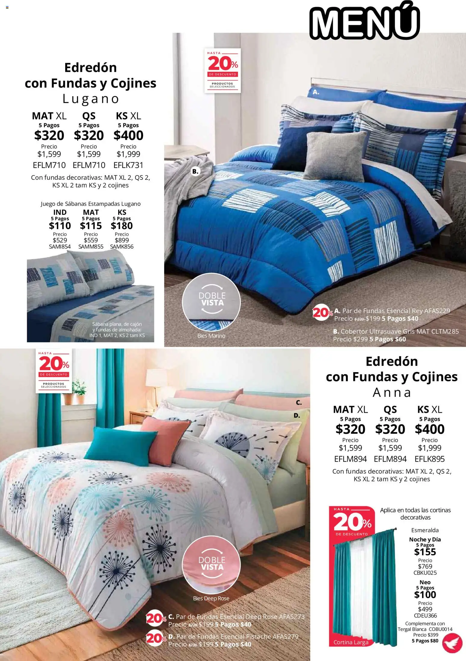 Nuevas ofertas de Colchas Concord válidas en toda la República Mexicana desde el 01/08/2026. ¡Encuentra las mejores ofertas en Colchas Concord catálogo! | Página: 30 | Productos: Cobertor, Juego, Almohada, Cortinas