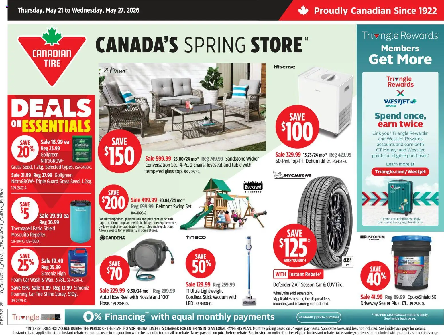 Canadian Tire flyer valid from 21.05.2026 | Page: 1 | Products: Table