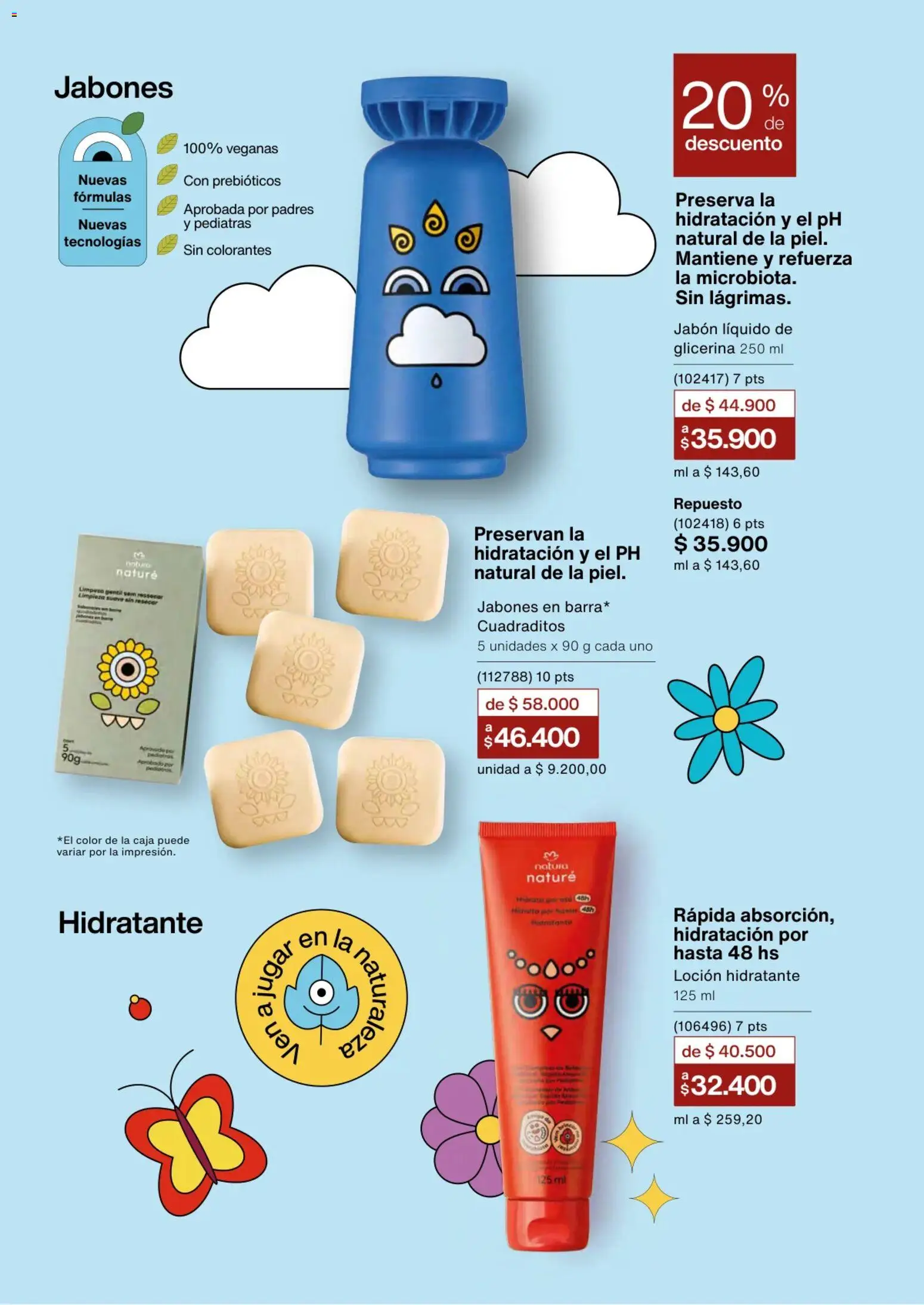 Natura revista - valida desde el 01/03/2026 | Página: 146 | Productos: Jabón líquido, Loción, Caja, Jabón