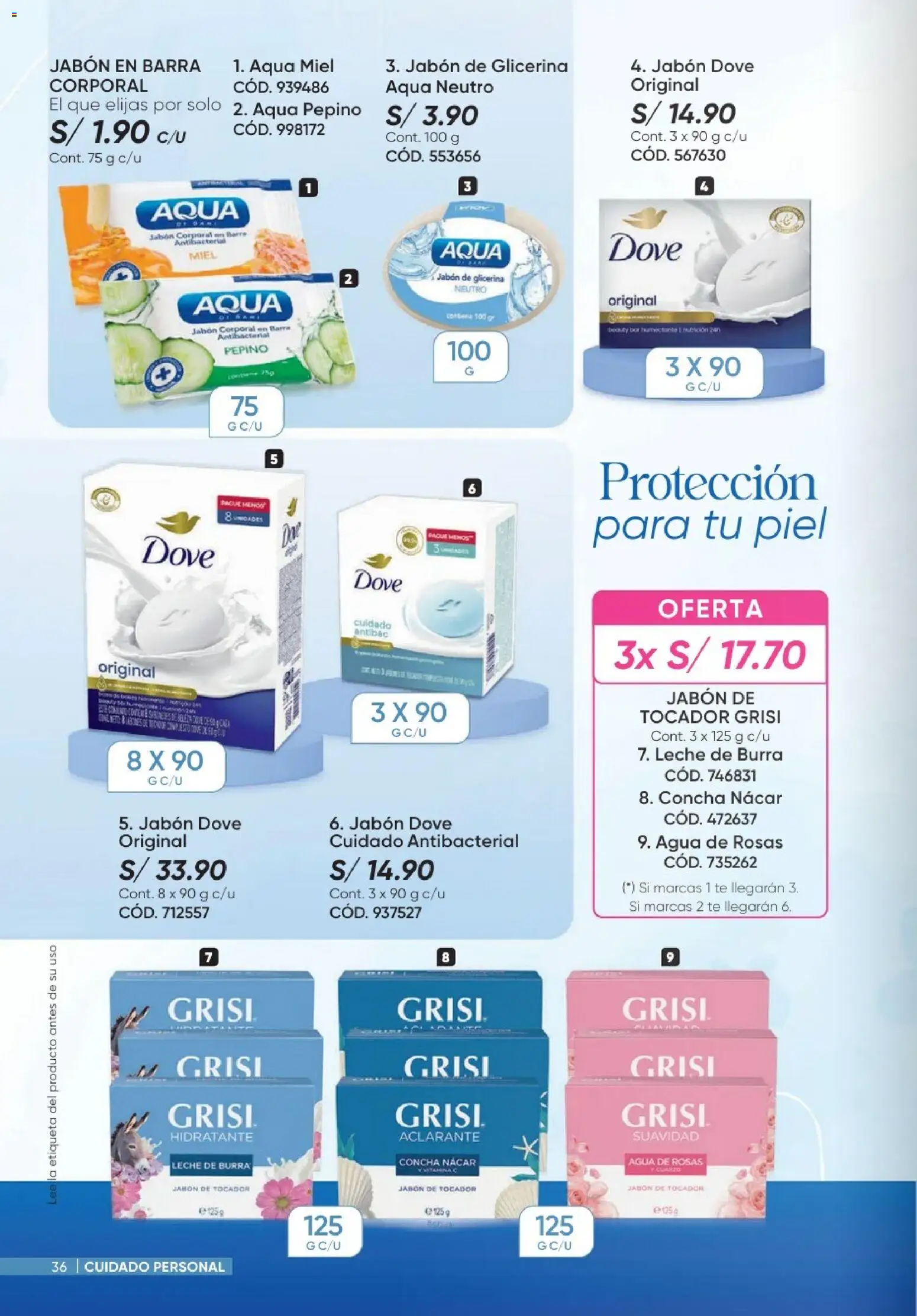 Catálogo Azzorti válido desde 20/09/2026 | Página: 36 | Productos: Leche, Té, Pepino, Agua