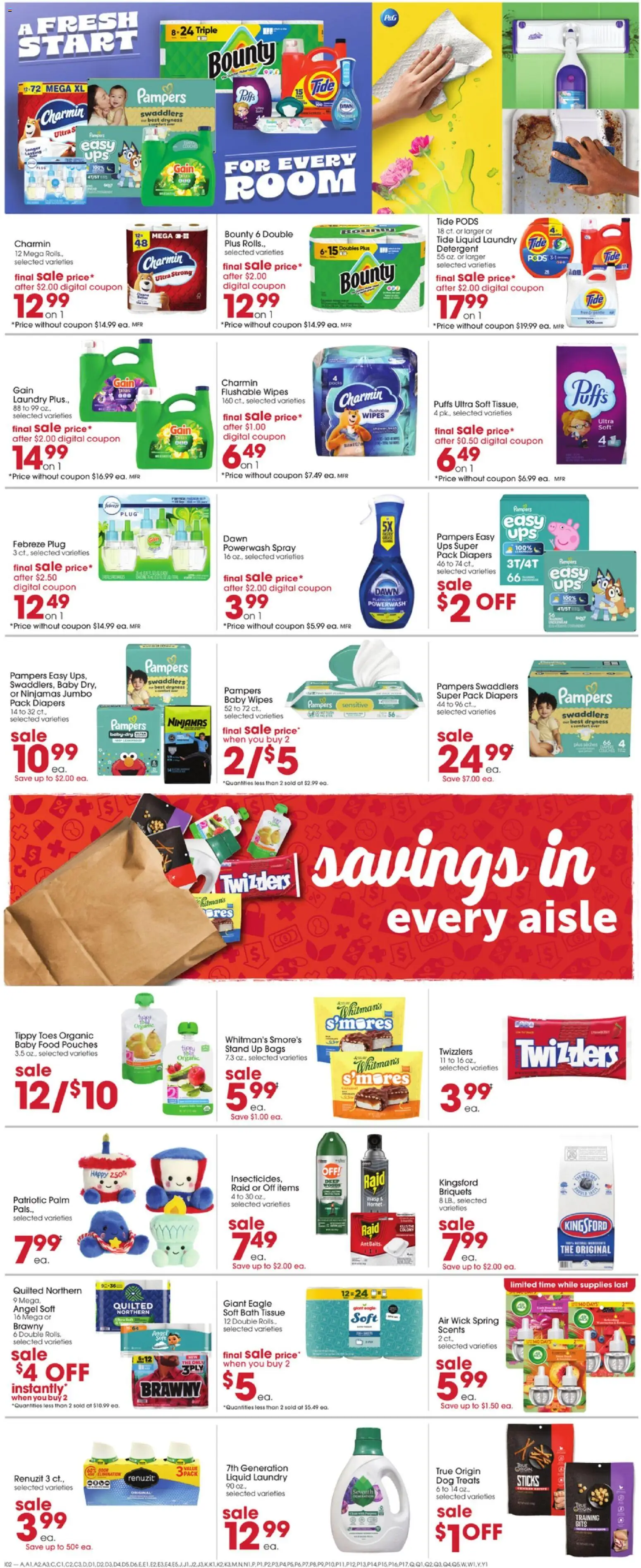 Giant Eagle Weekly Ad - valid from 16.04.2026 | Page: 4 | Products: Bath, Dog Treats, Detergent, Baby food