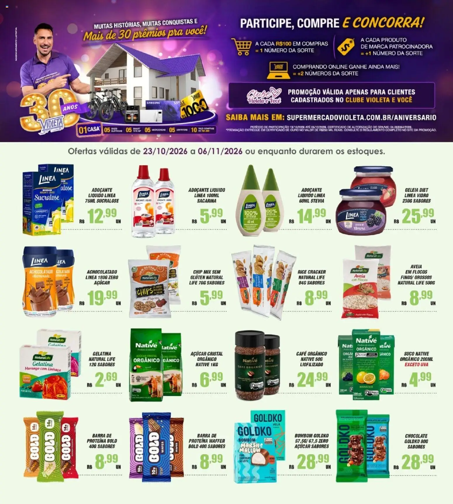 Violeta Supermercados Folheto - válido de 23/10/2026 | Página: 1
