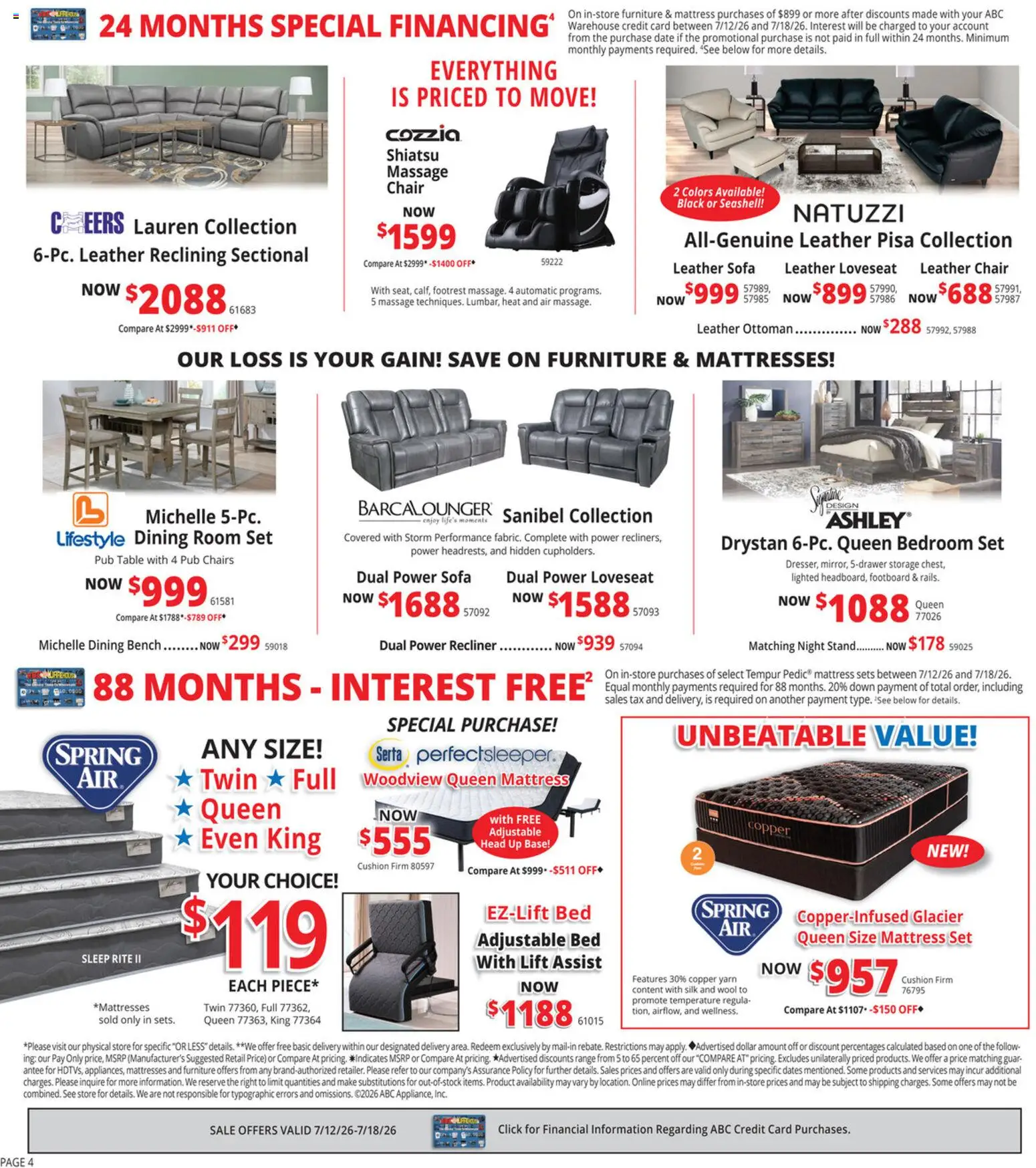 ABC Warehouse Weekly Ad - valid from 07/12/2026 | Page: 4
