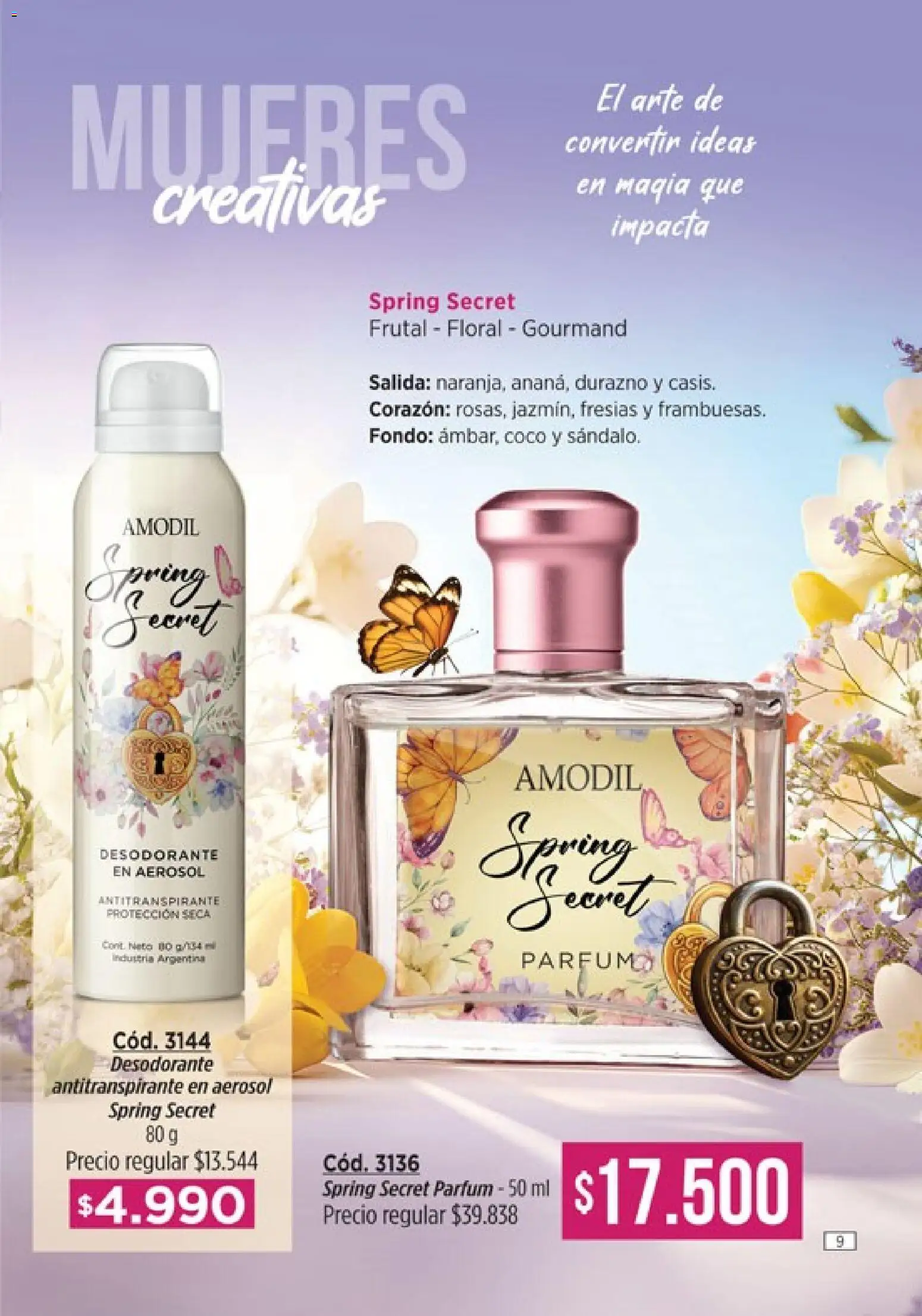 Catálogo Amodil Campaña 4 │ válido desde el 01/03/2026 | Página: 9 | Productos: Coco, Durazno, Desodorante, Antitranspirante