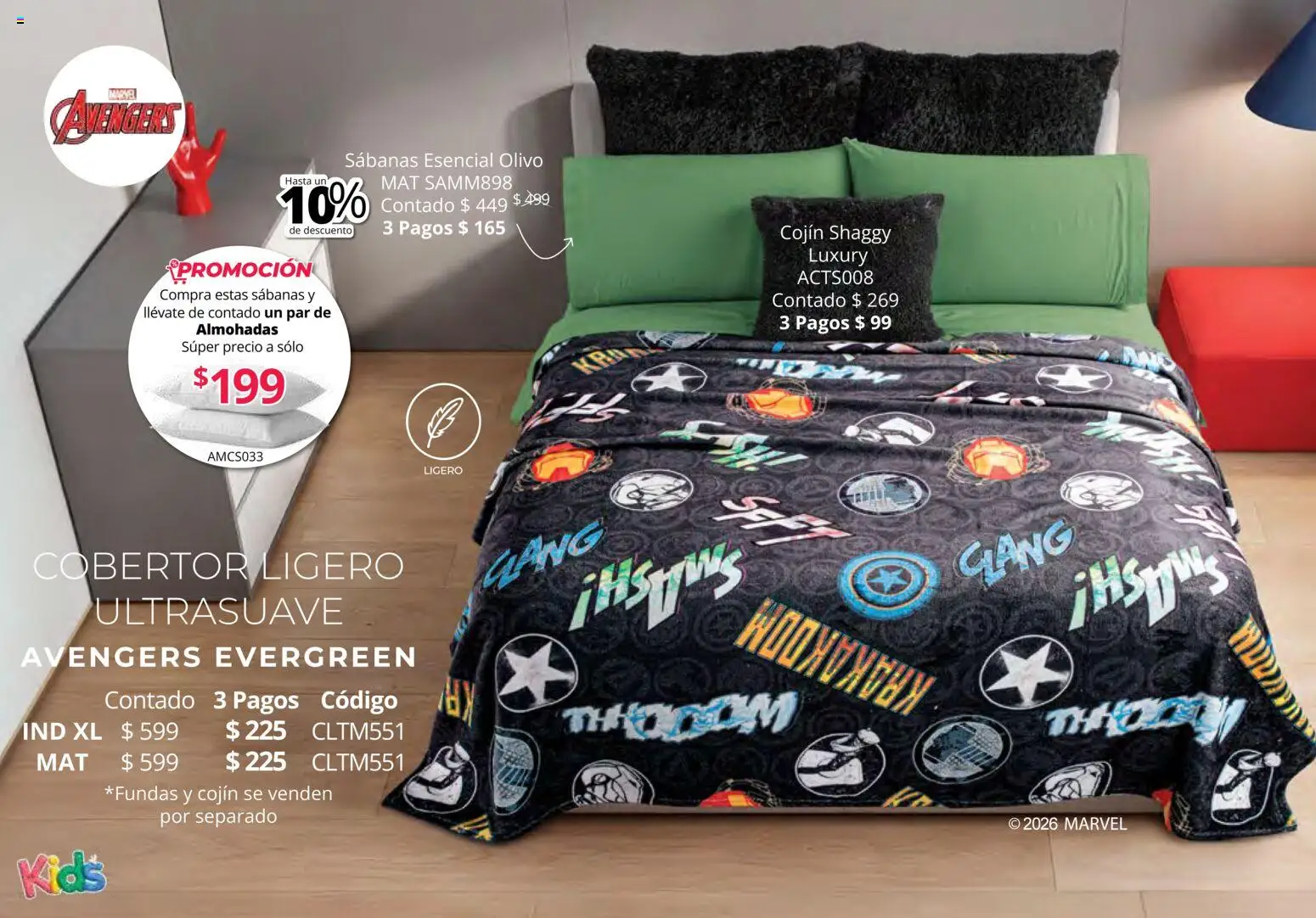 Nuevas ofertas de Colchas Concord válidas en toda la República Mexicana desde el 01.05.2026. ¡Encuentra las mejores ofertas en Colchas Concord catálogo Kids! | Página: 113 | Productos: Cobertor, Sabanas