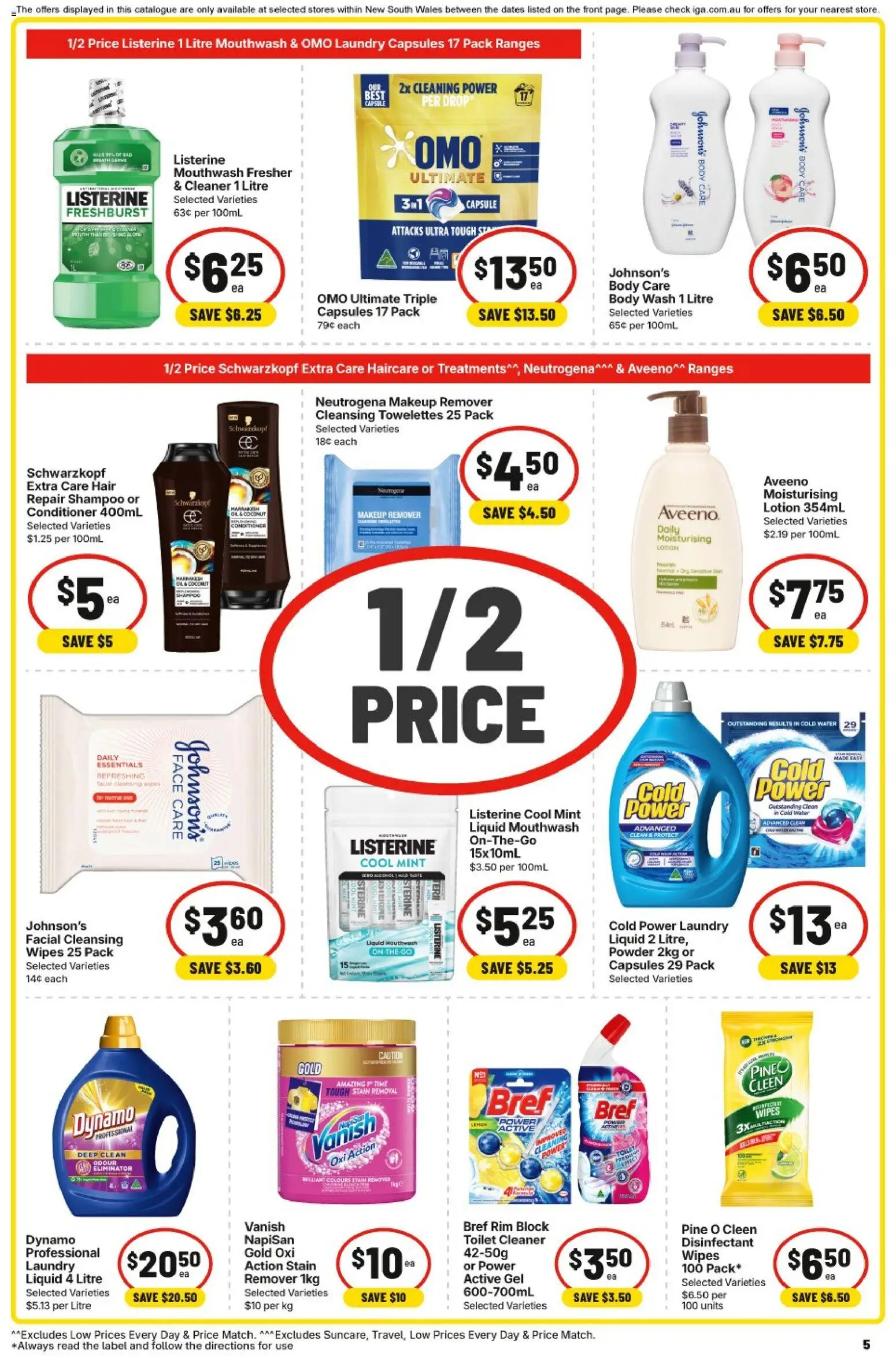 IGA catalogue - valid from 30/09/2026 | Page: 5 | Products: Powder, Shampoo, Oil, Player