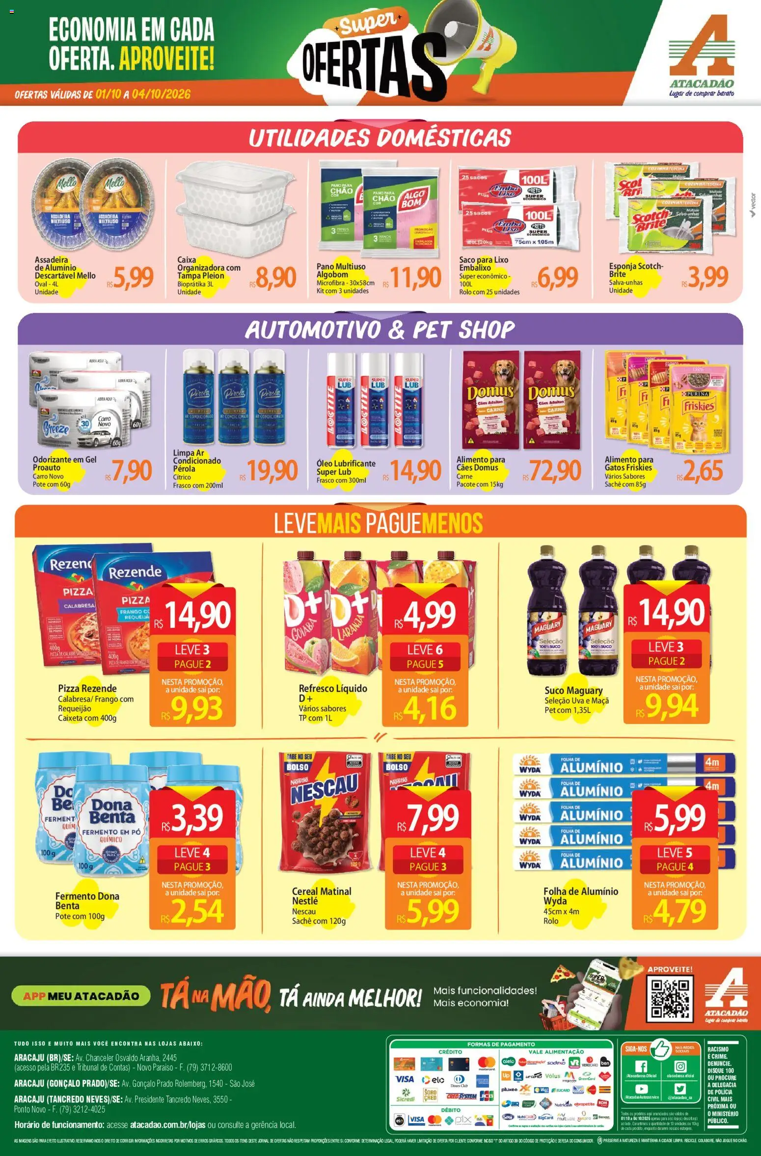 Atacadão Folheto - válido de 01/10/2026 | Página: 6 | Produtos: Goiaba, Esponja, Rolo, Assadeira