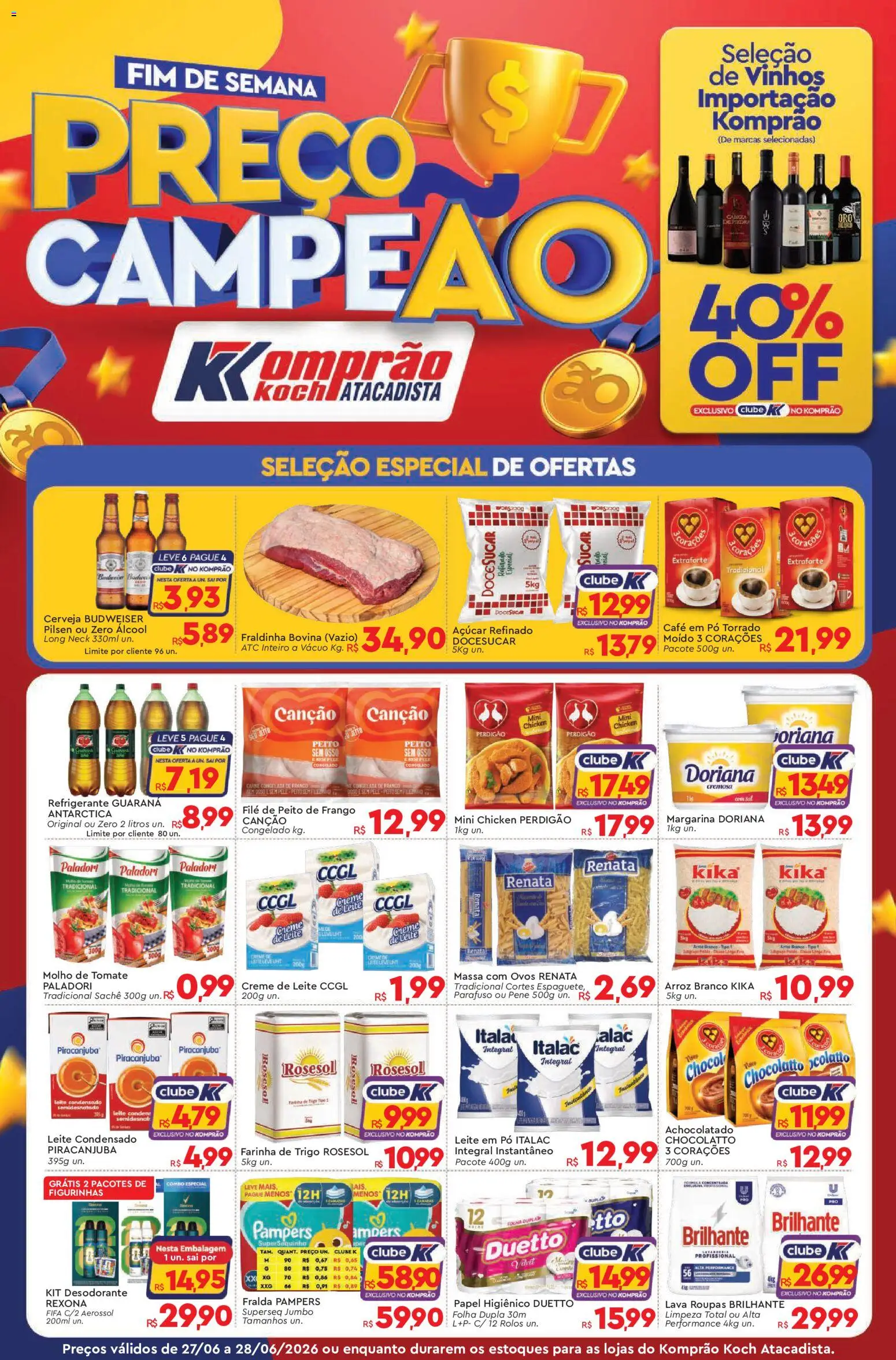 Komprao Atacadista Folheto - válido de 27/06/2026 | Página: 1