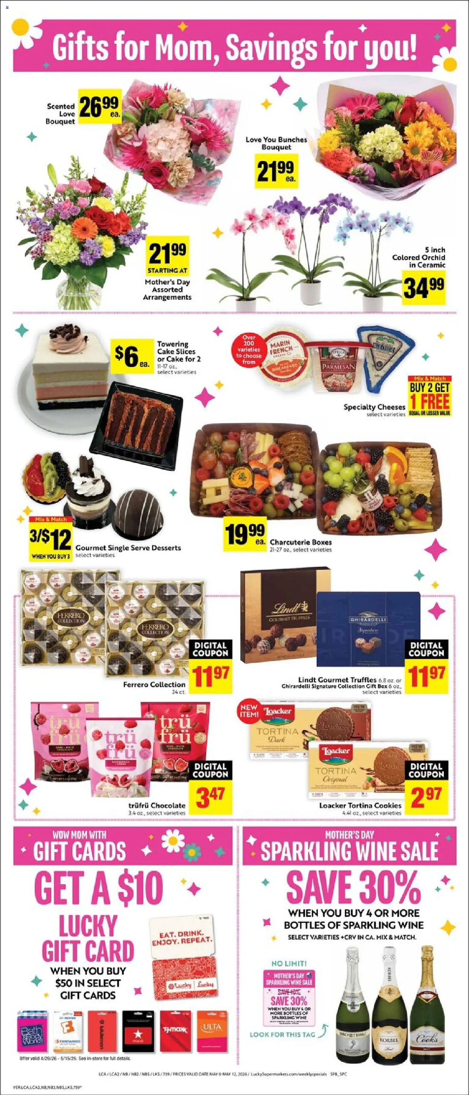 Lucky Supermarkets Weekly - CA - valid from 06.05.2026 | Page: 2 | Products: Box, Chocolate, Wine, Cookies