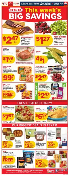 Preview of H-E-B weekly ads valid from 07/01/2026