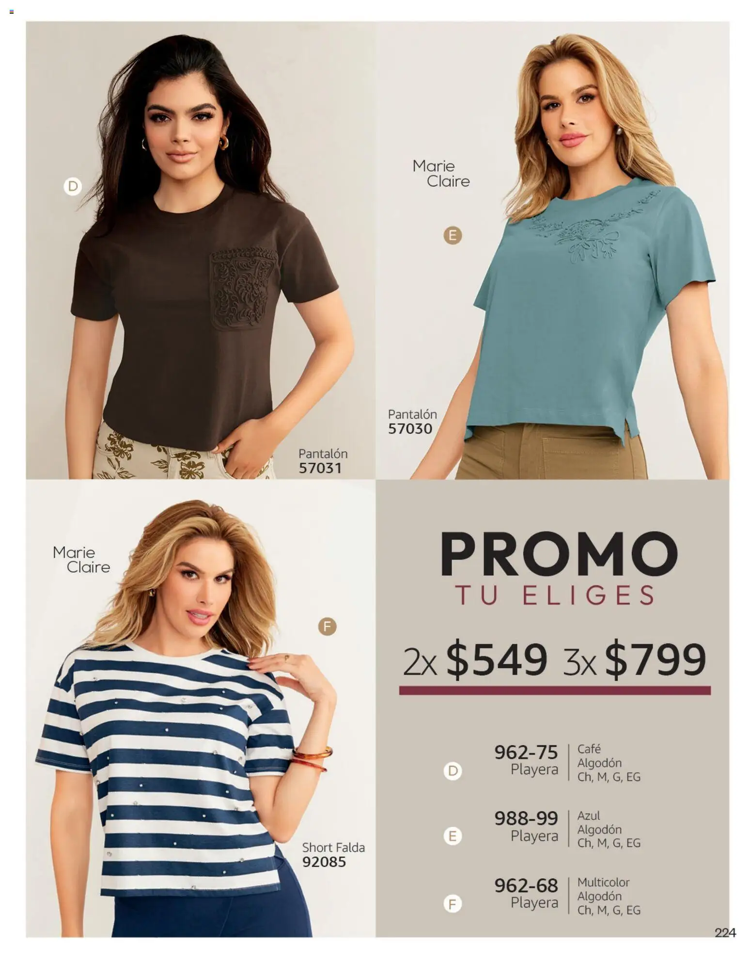 Nuevas ofertas de Cklass válidas en toda la República Mexicana desde el 08/07/2026. ¡Encuentra las mejores ofertas en Cklass catálogo Otoño Invierno! | Página: 227 | Productos: Café, Algodón, Playera, Falda