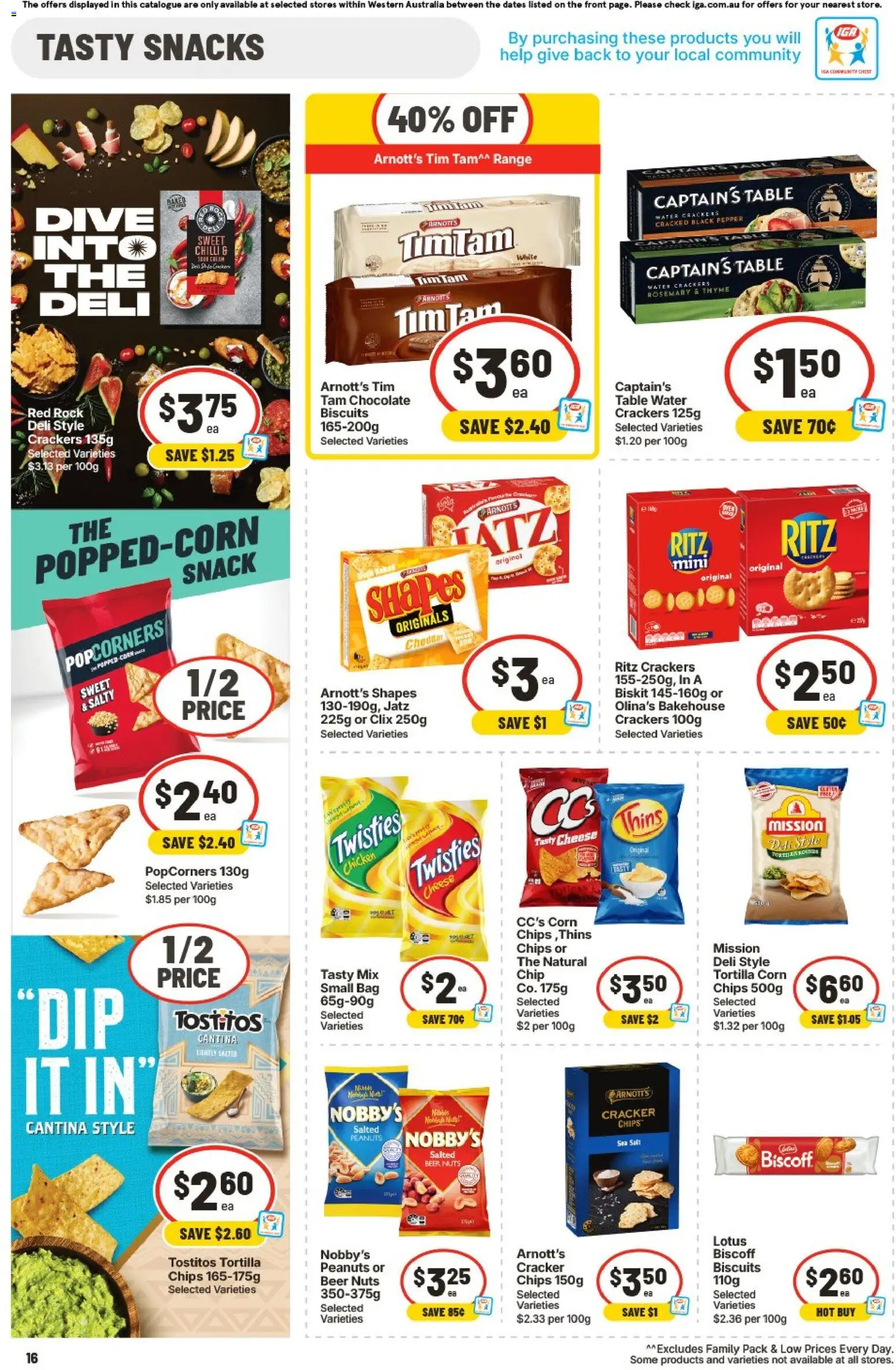 IGA catalogue - valid from 19/08/2026 | Page: 16 | Products: Corn, Snacks, Beer, Chips