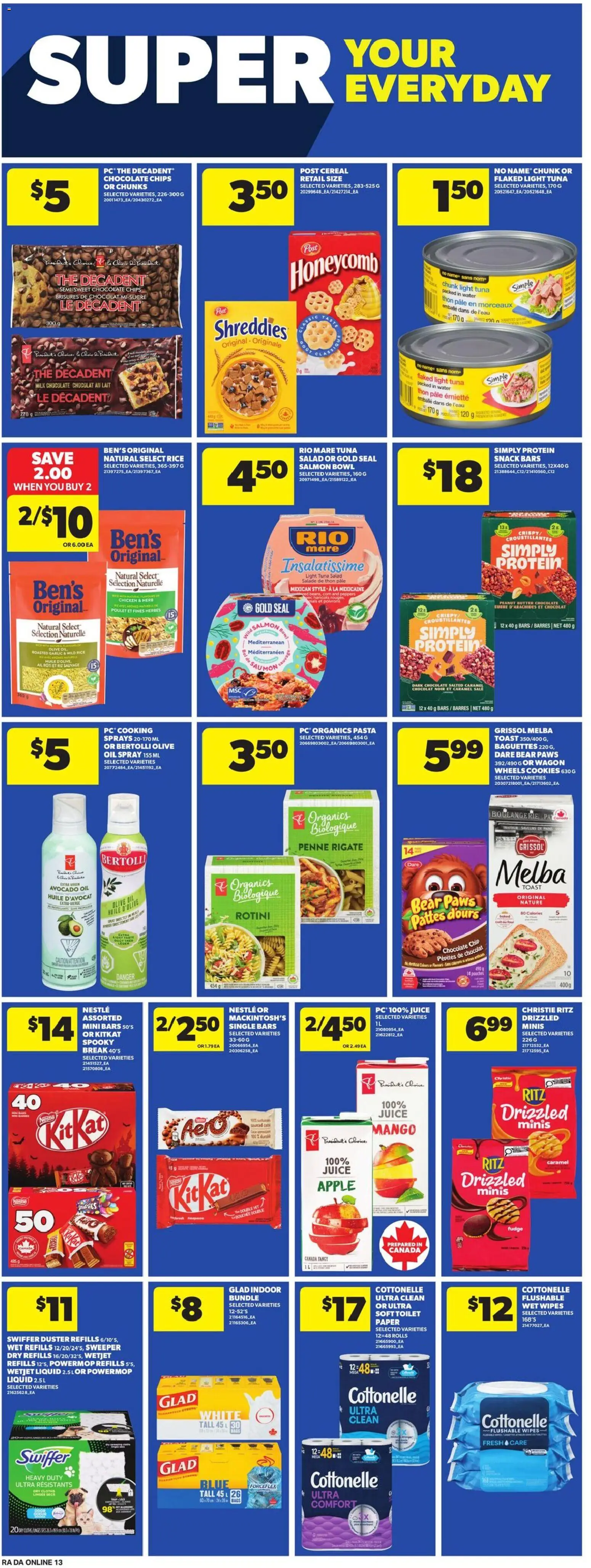 Atlantic Superstore flyer valid from Aug 27, 2026 | Page: 20 | Products: Chips, Salad, Juice, Protein
