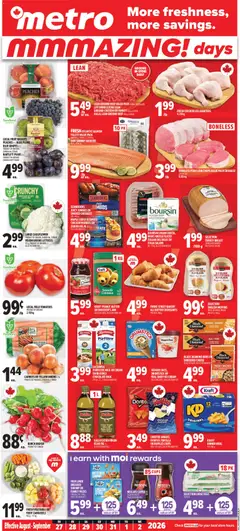 Preview of Metro weekly flyer / circulaire from shop Metro valid from Aug 27, 2026