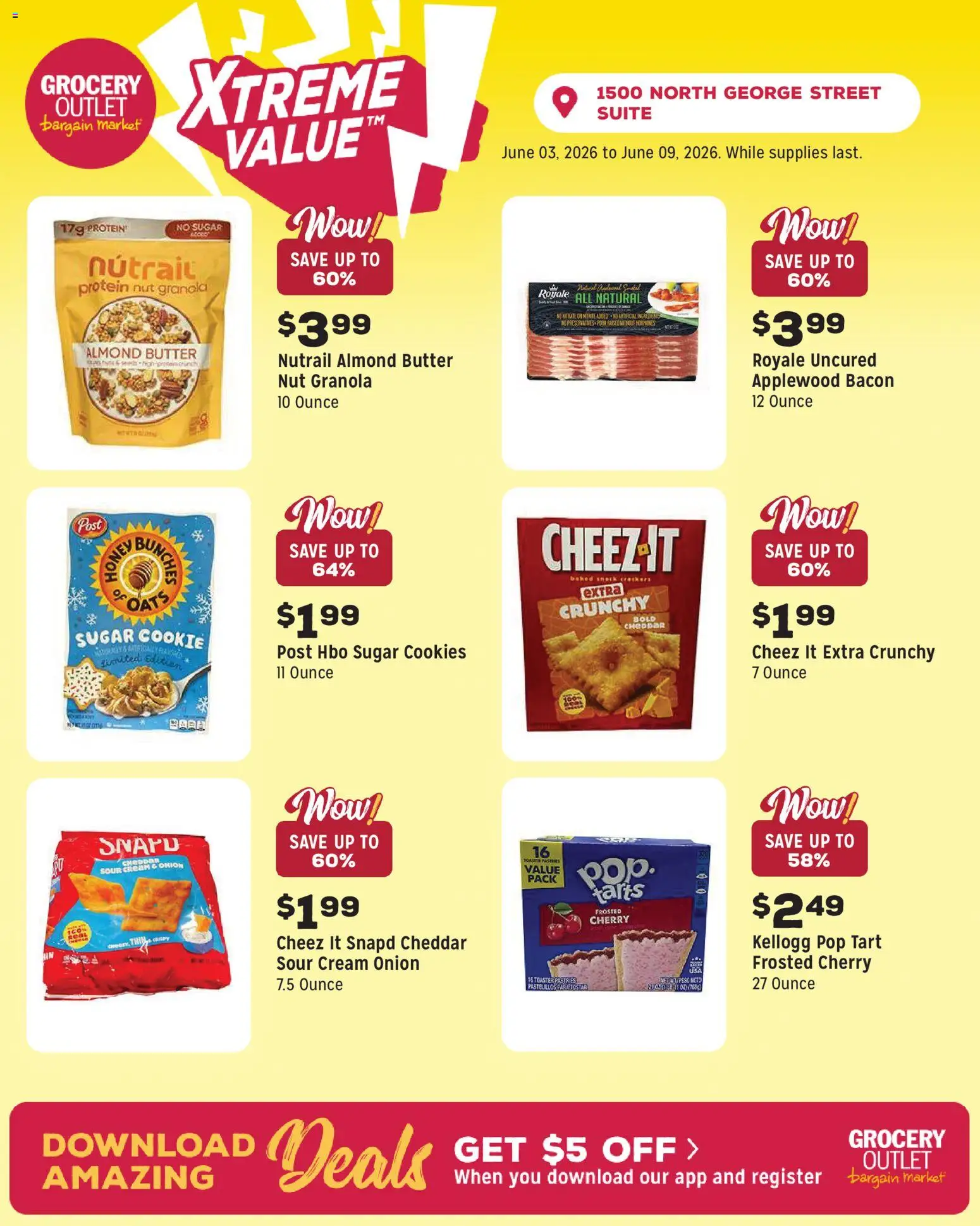 Grocery Outlet Weekly Ad - PA - valid from 03.06.2026 | Page: 5 | Products: Toaster, Butter, Cream, Onion