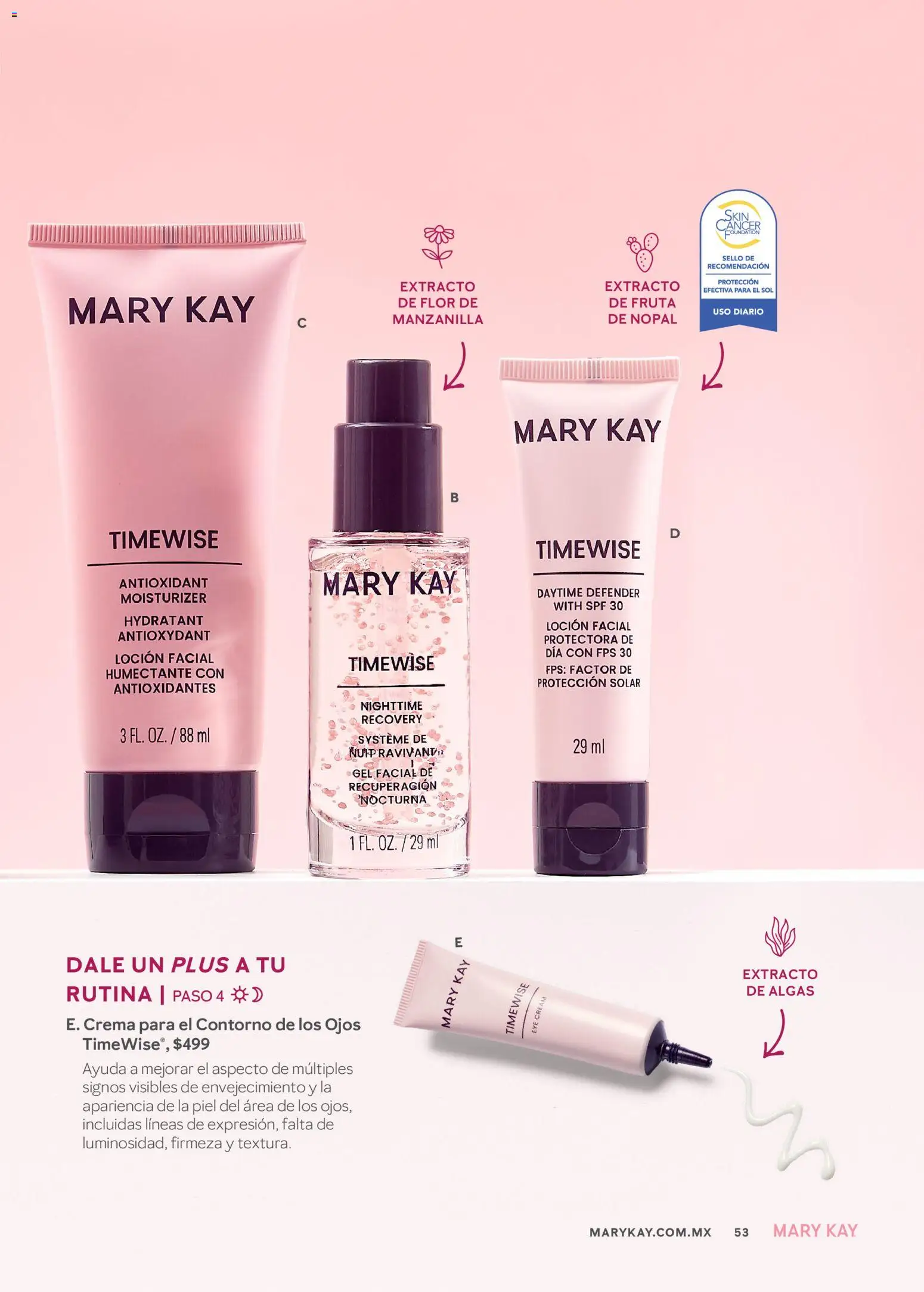 Nuevas ofertas de Mary Kay válidas en toda la República Mexicana desde el 01.04.2026. ¡Encuentra las mejores ofertas en Catálogo Mary Kay Abril 2026! | Página: 53 | Productos: Crema, Contorno, Loción