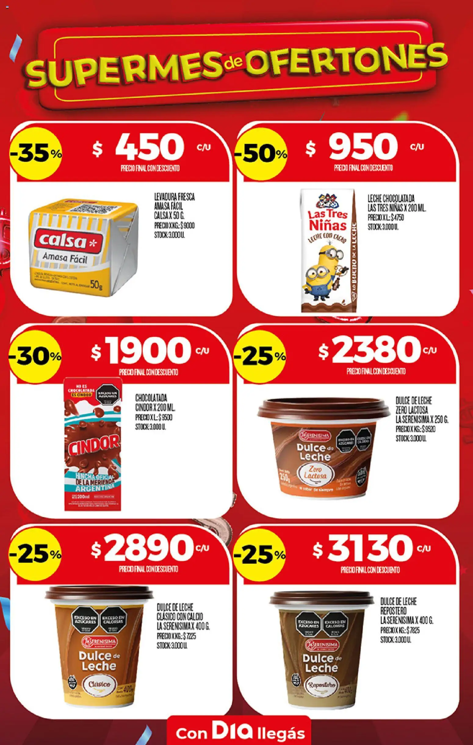 Supermercado DIA Ofertas │ válido desde el 26/08/2026 | Página: 12 | Productos: Levadura, Dulce, Leche, Chocolatada