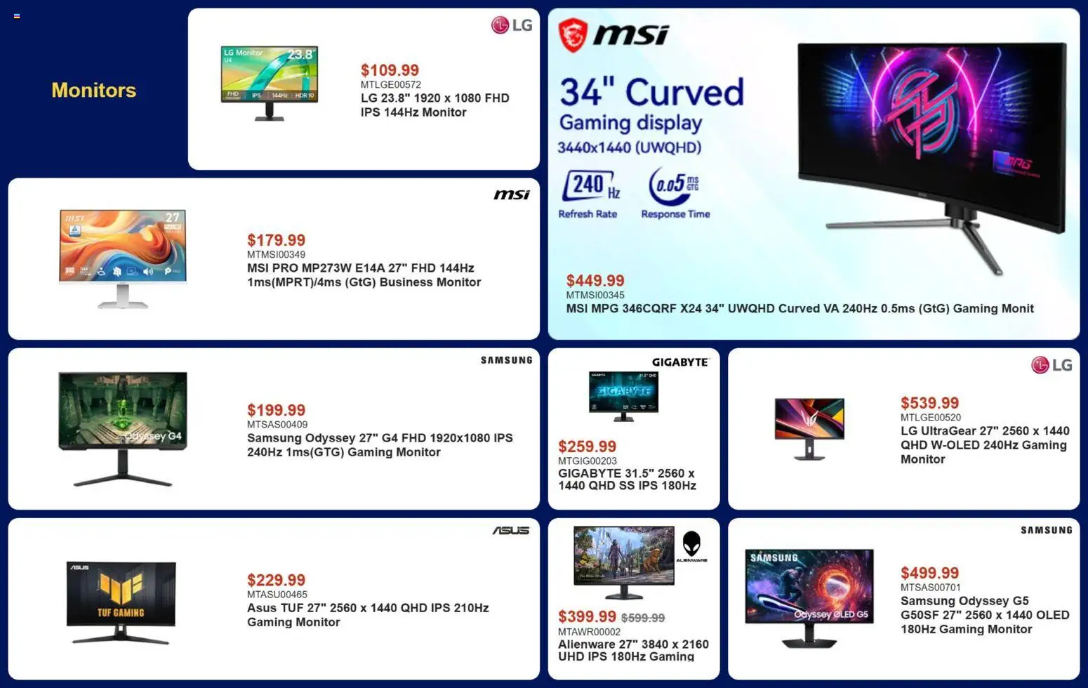 Canada Computers flyer valid from Aug 7, 2026 | Page: 5 | Products: Monitor