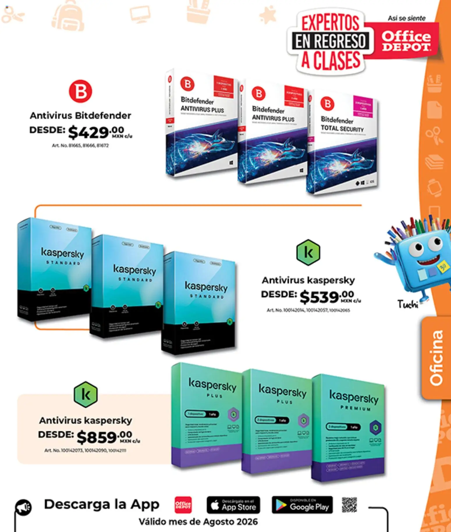 Nuevas ofertas de Office Depot válidas en toda la República Mexicana desde el 01/08/2026. ¡Encuentra las mejores ofertas en Office Depot catálogo! | Página: 20