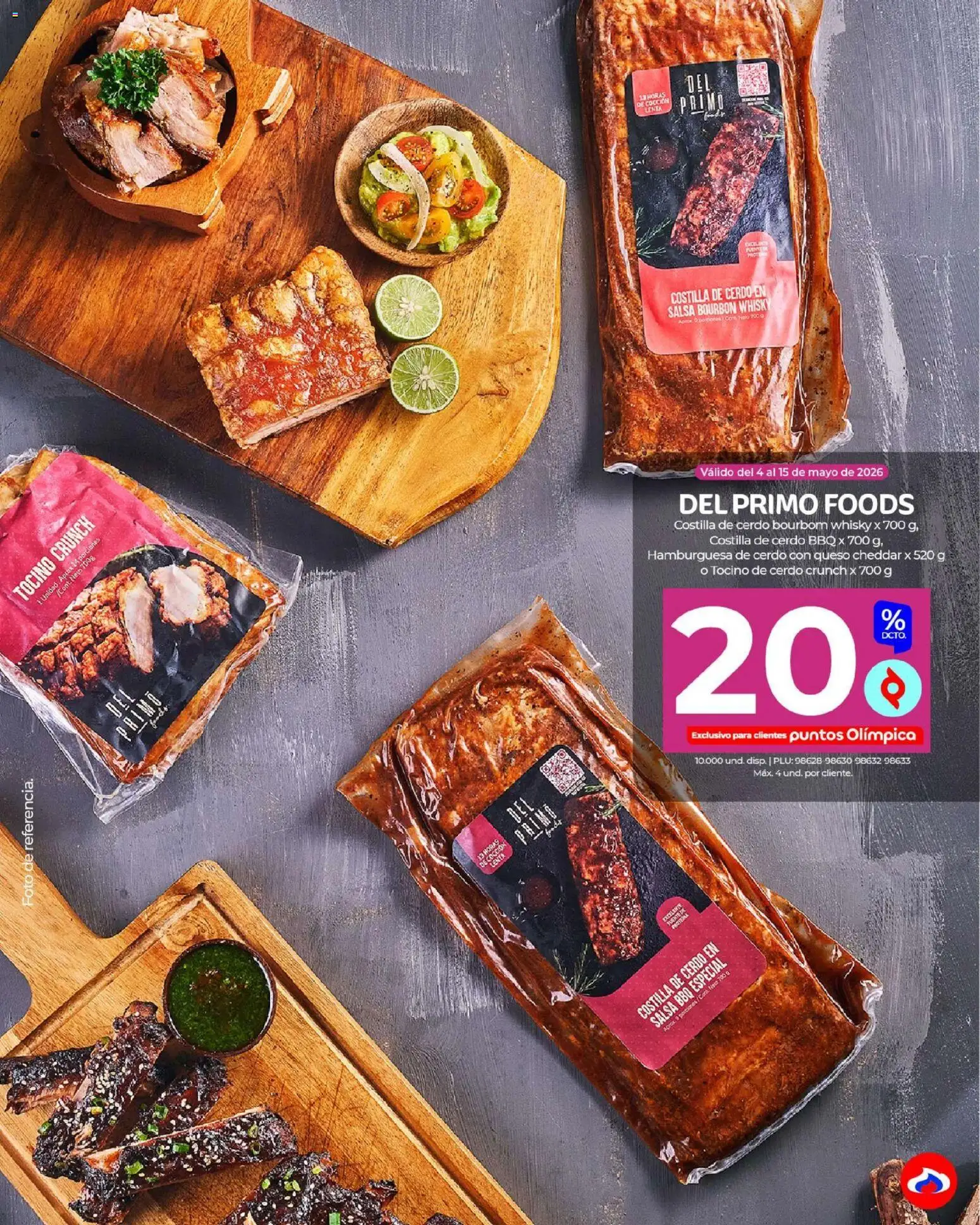 Olímpica revista - valida desde el 04.05.2026 | Página: 42 | Productos: Toallitas desmaquillantes, Whisky, Perejil, Queso