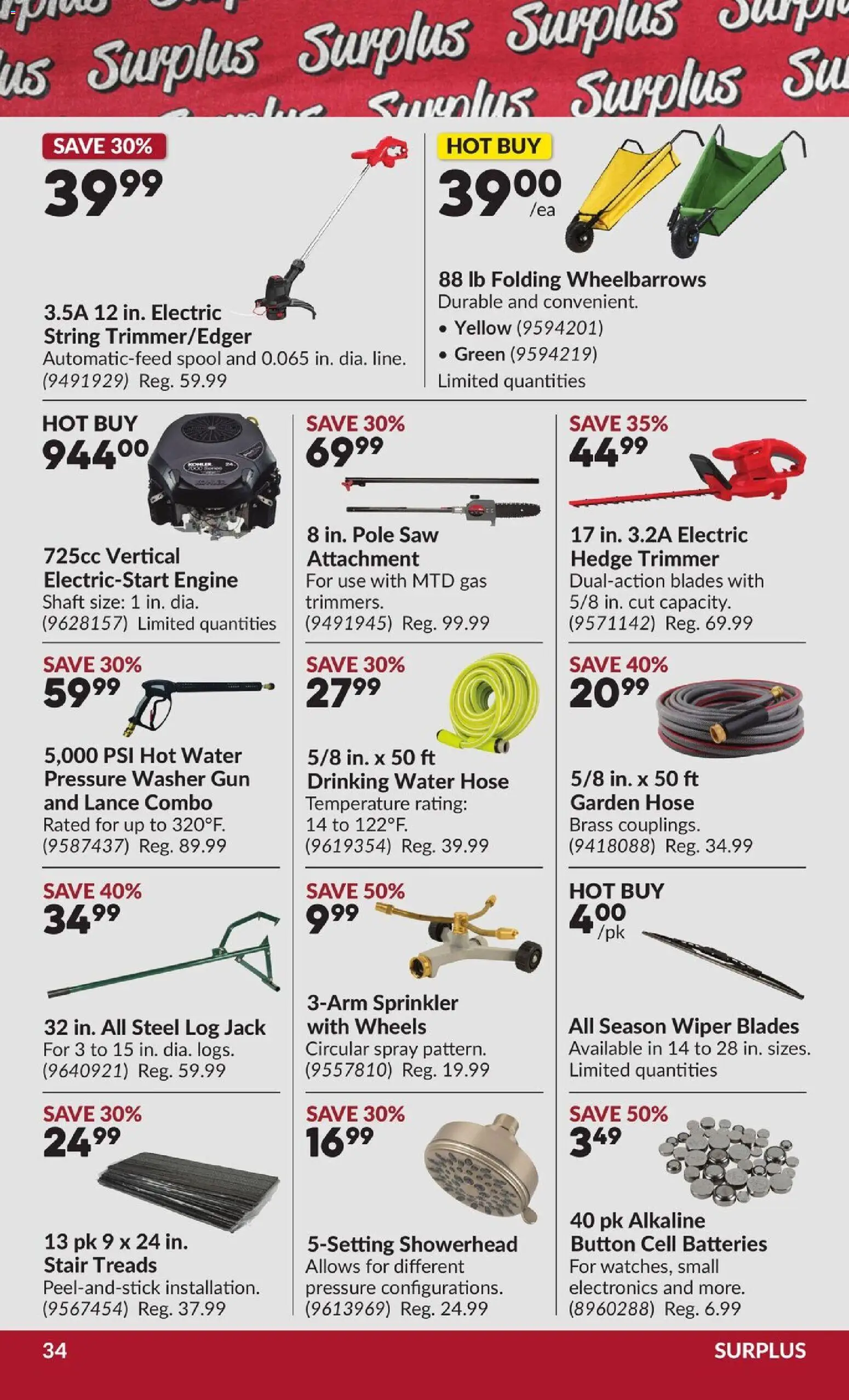 Princess Auto flyer valid from Aug 25, 2026 | Page: 35 | Products: Water, Batteries