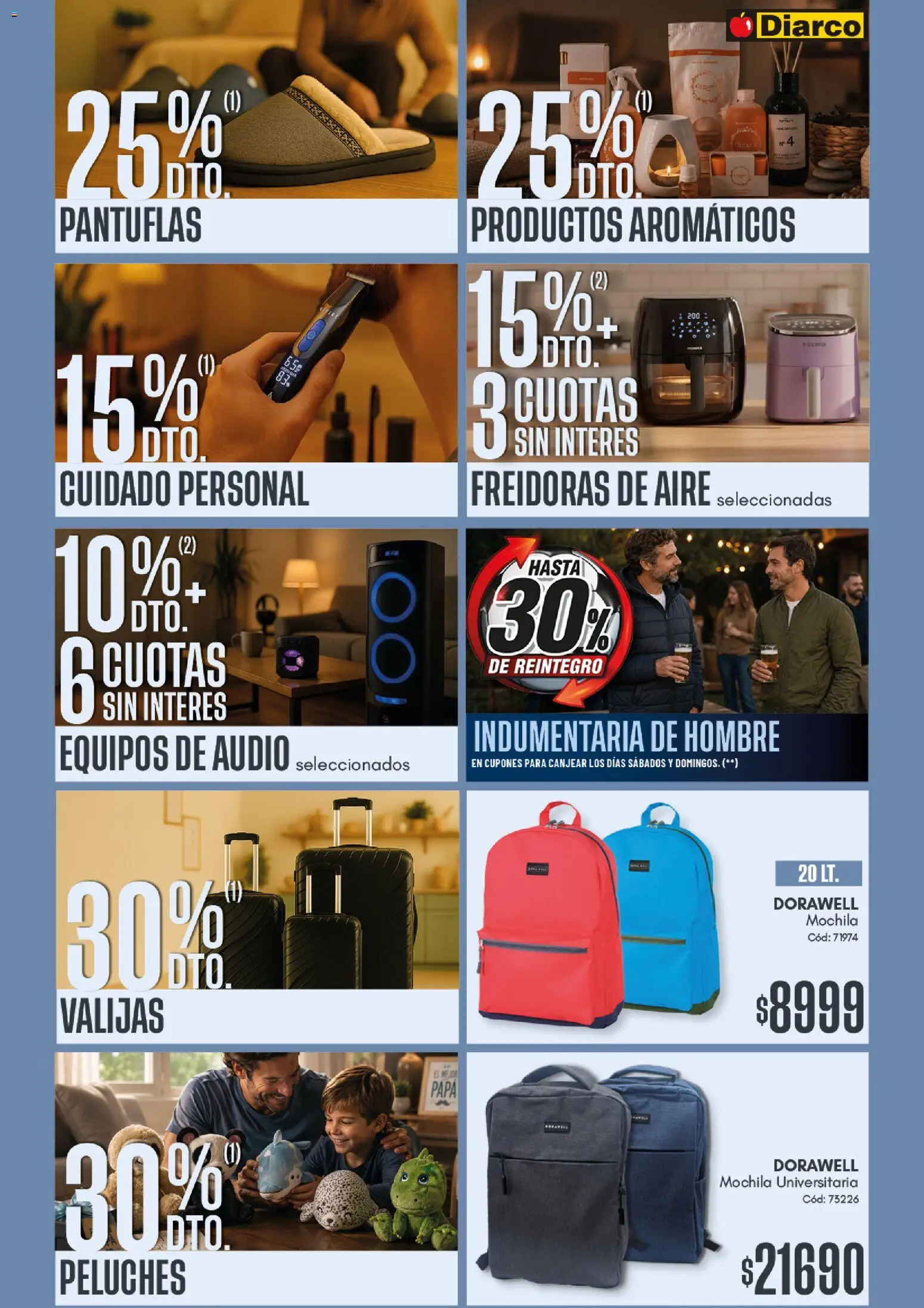 Diarco - Dia Del Padre Tdf │ válido desde el 08.06.2026 | Página: 3 | Productos: Audio, Papa, Mochila