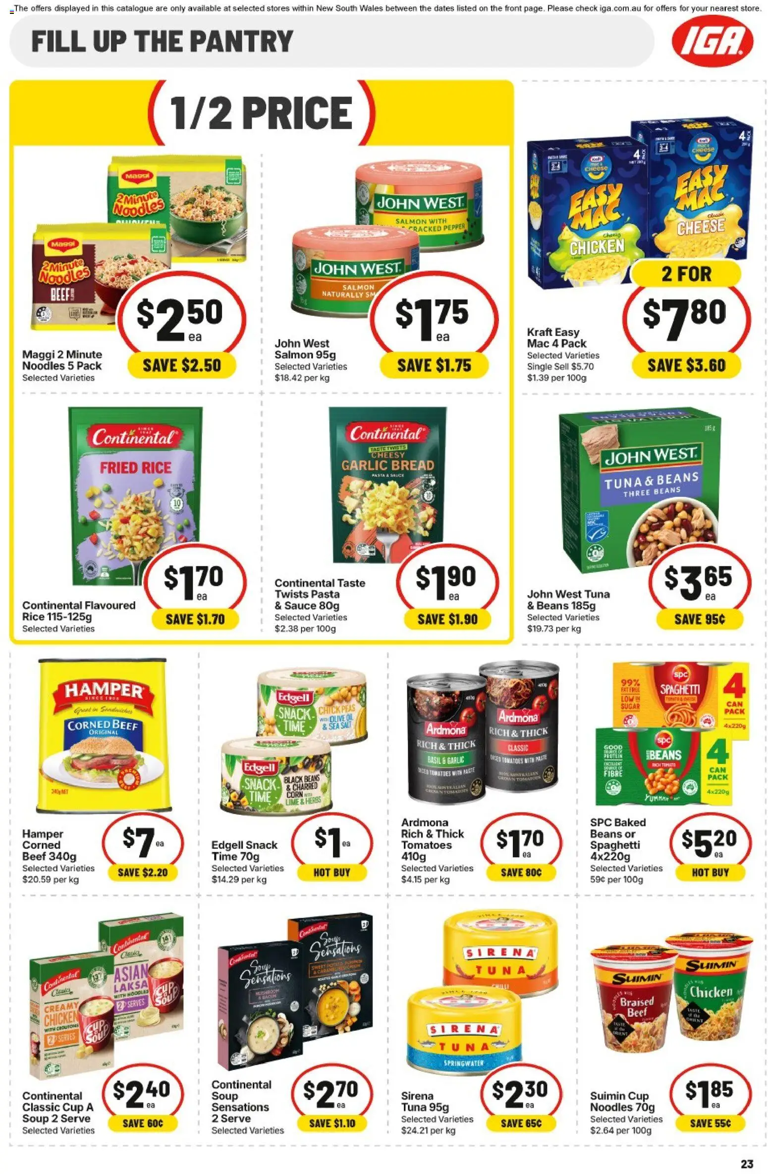 IGA catalogue - valid from 30/09/2026 | Page: 19 | Products: Pasta, Garlic, Tuna, Lime