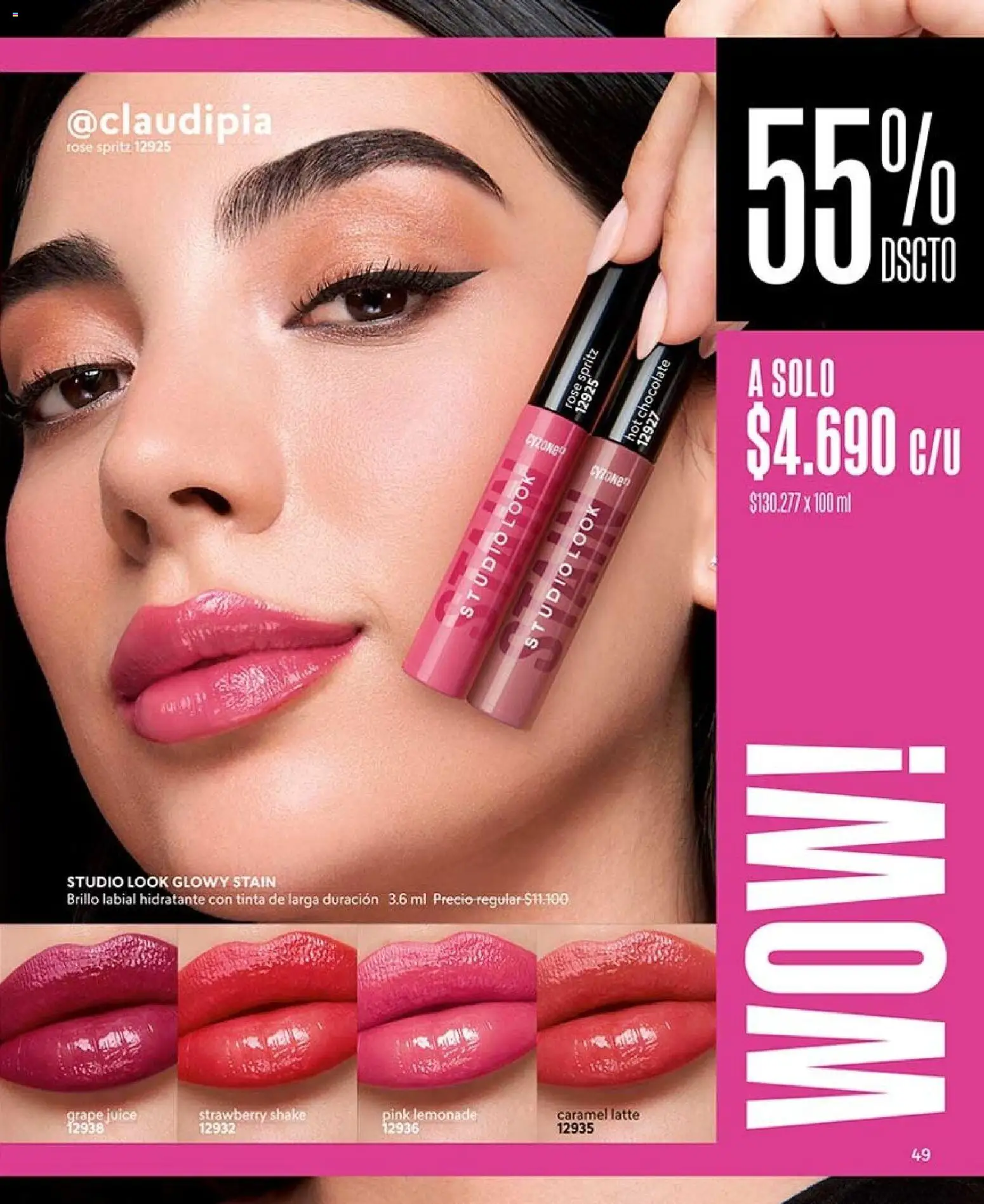 Catálogo CyZone Campaña 12 │ válido desde el 06.07.2026 | Página: 53 | Productos: Brillo, Chocolate, Labial