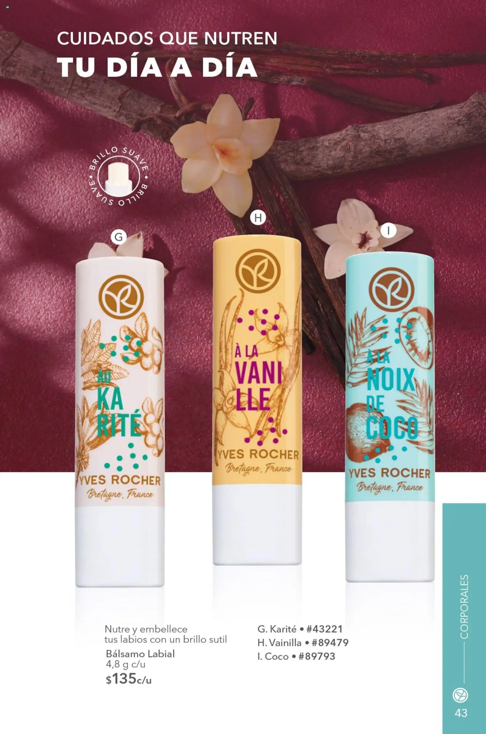 Nuevas ofertas de Yves Rocher válidas en toda la República Mexicana desde el 04/08/2026. ¡Encuentra las mejores ofertas en Yves Rocher campaña 11 2026! | Página: 45 | Productos: Brillo, Bálsamo