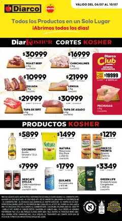 Vista previa Diarco - Ofertas Kosher válido desde el 06/07/2026