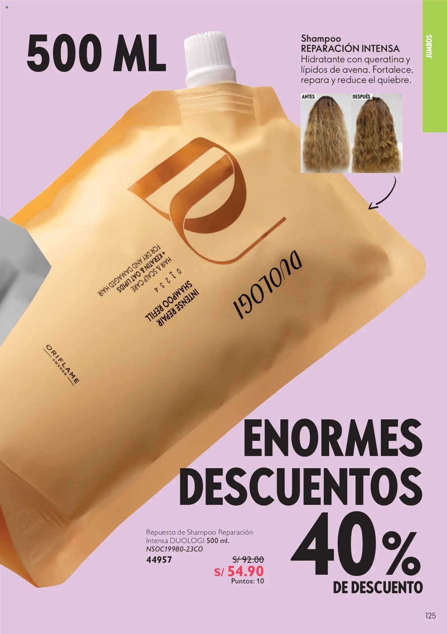 Catálogo Oriflame válido desde 12/09/2026 | Página: 125 | Productos: Shampoo