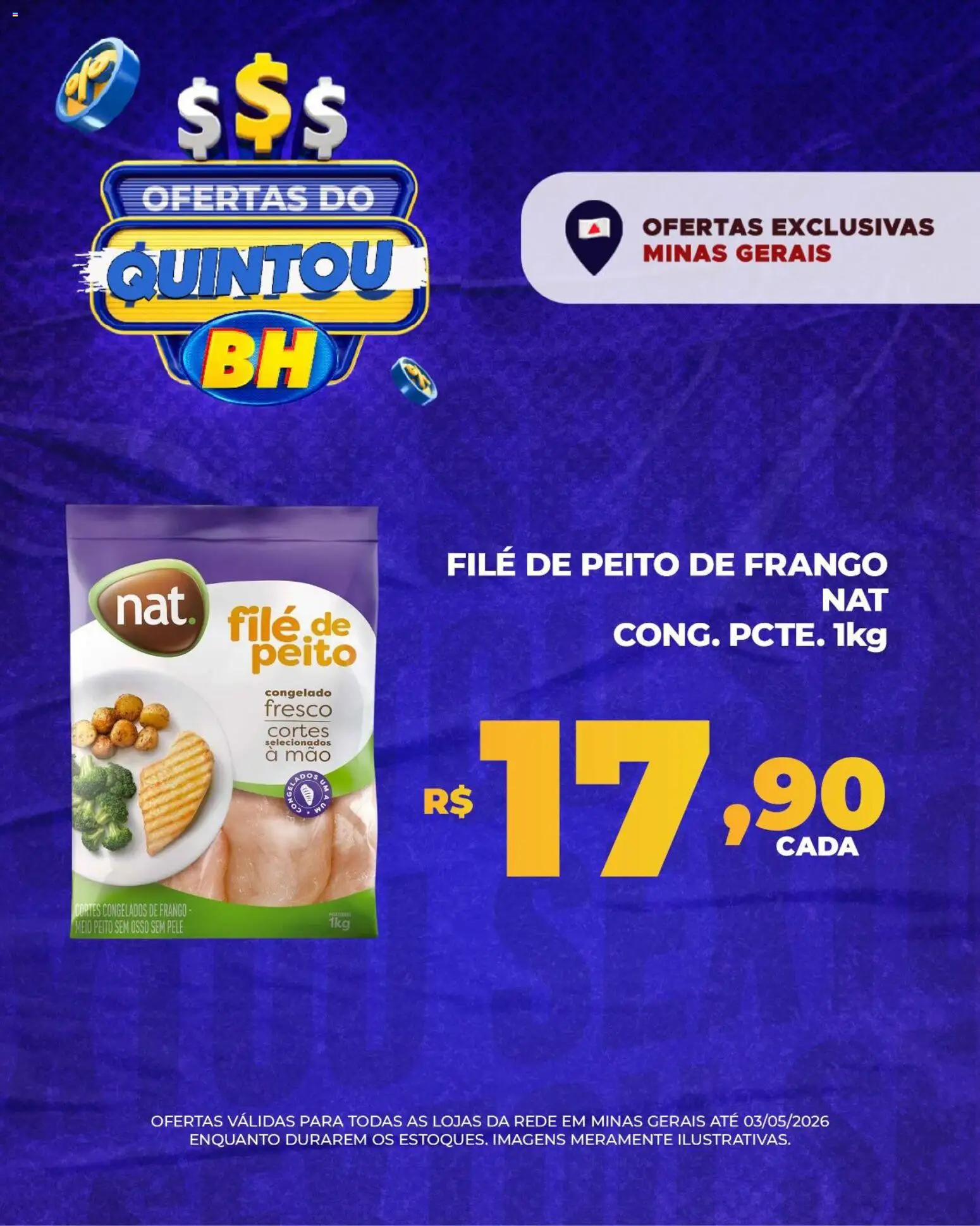 Supermercados BH Folheto - válido de 01.05.2026 | Página: 6 | Produtos: Frango, Peito de frango