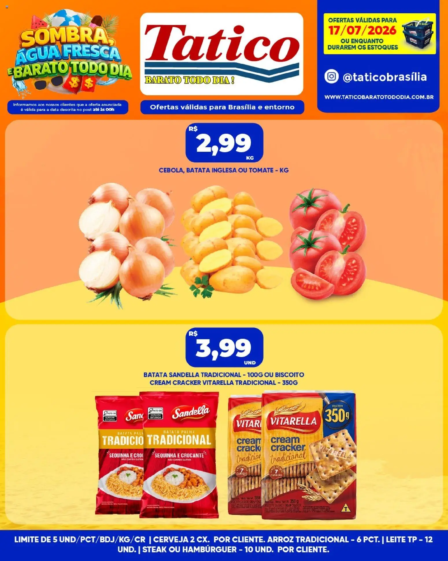 Tatico Folheto - válido de 18/07/2026 | Página: 24 | Produtos: Leite, Hambúrguer, Batata palha, Batata