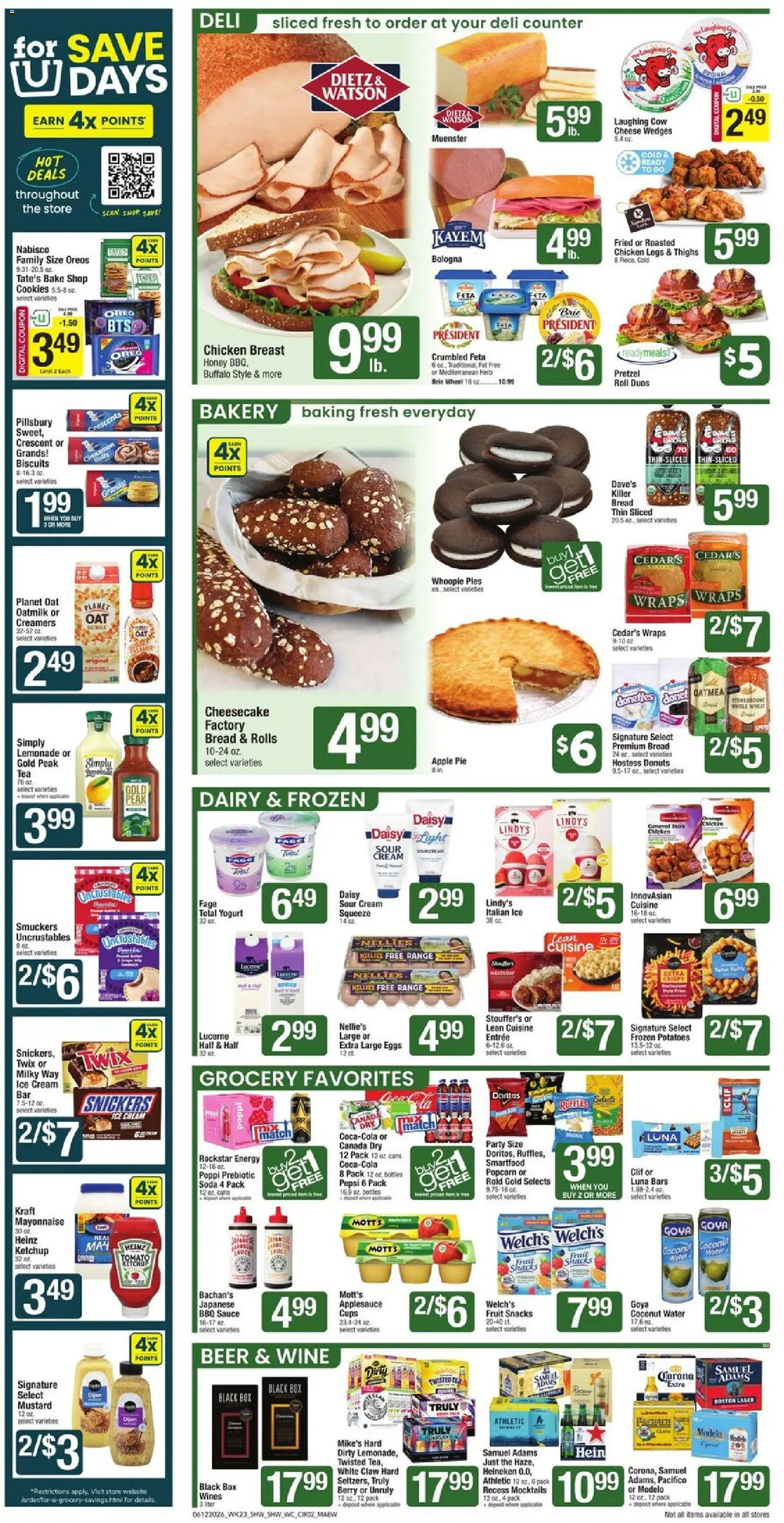Shaw's Weekly Ad - MA - valid from 12.06.2026 | Page: 2 | Products: Wc, Wine, Beer, Cookies
