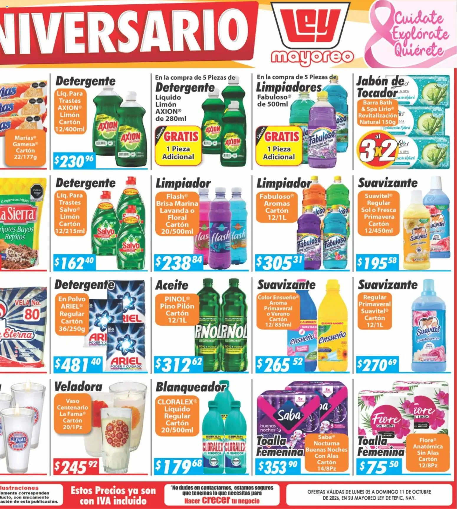 Nuevas ofertas de Casa Ley válidas en toda la República Mexicana desde el 05/10/2026. ¡Encuentra las mejores ofertas en Casa Ley folleto Tepic! | Página: 2