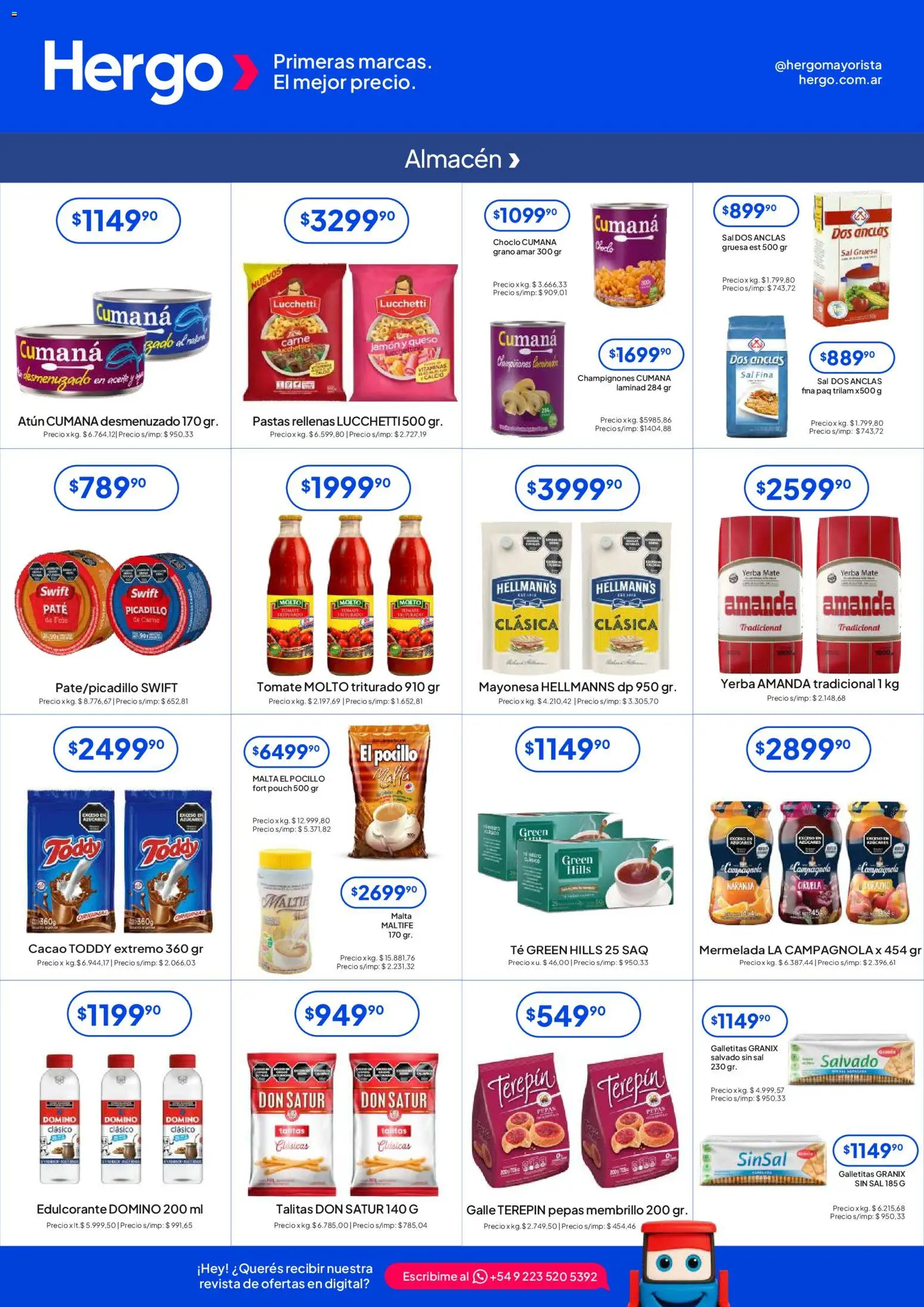 Hergo catálogo │ válido desde el 29.04.2026 | Página: 2 | Productos: Choclo, Aceite, Atún, Cacao