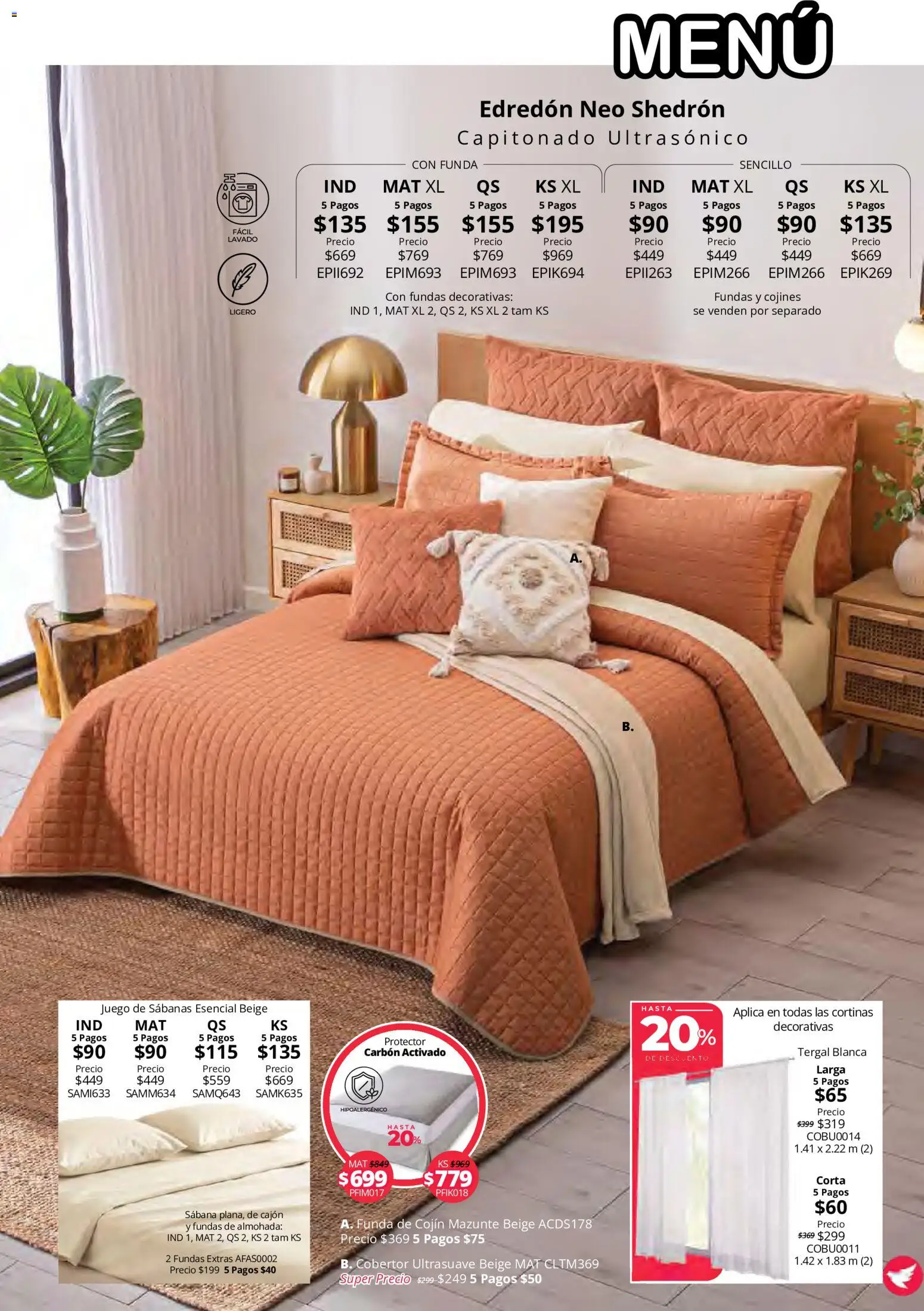 Nuevas ofertas de Colchas Concord válidas en toda la República Mexicana desde el 15/10/2026. ¡Encuentra las mejores ofertas en Colchas Concord catálogo! | Página: 43
