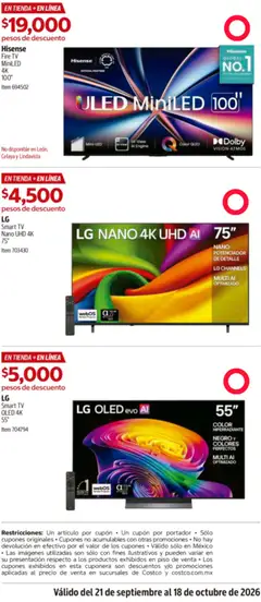 Vista previa de Costco catálogo, nuevo folleto de la tienda, válido en México a partir del 21/09/2026 | Página: 3