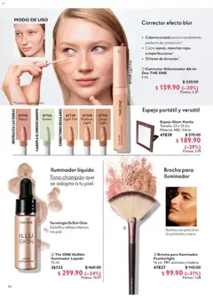 Vista previa de Oriflame campaña 13 2026, nuevo folleto de la tienda, válido en México a partir del 12/09/2026 | Página: 56 | Productos: Iluminador, Brillo, Espejo, Corrector