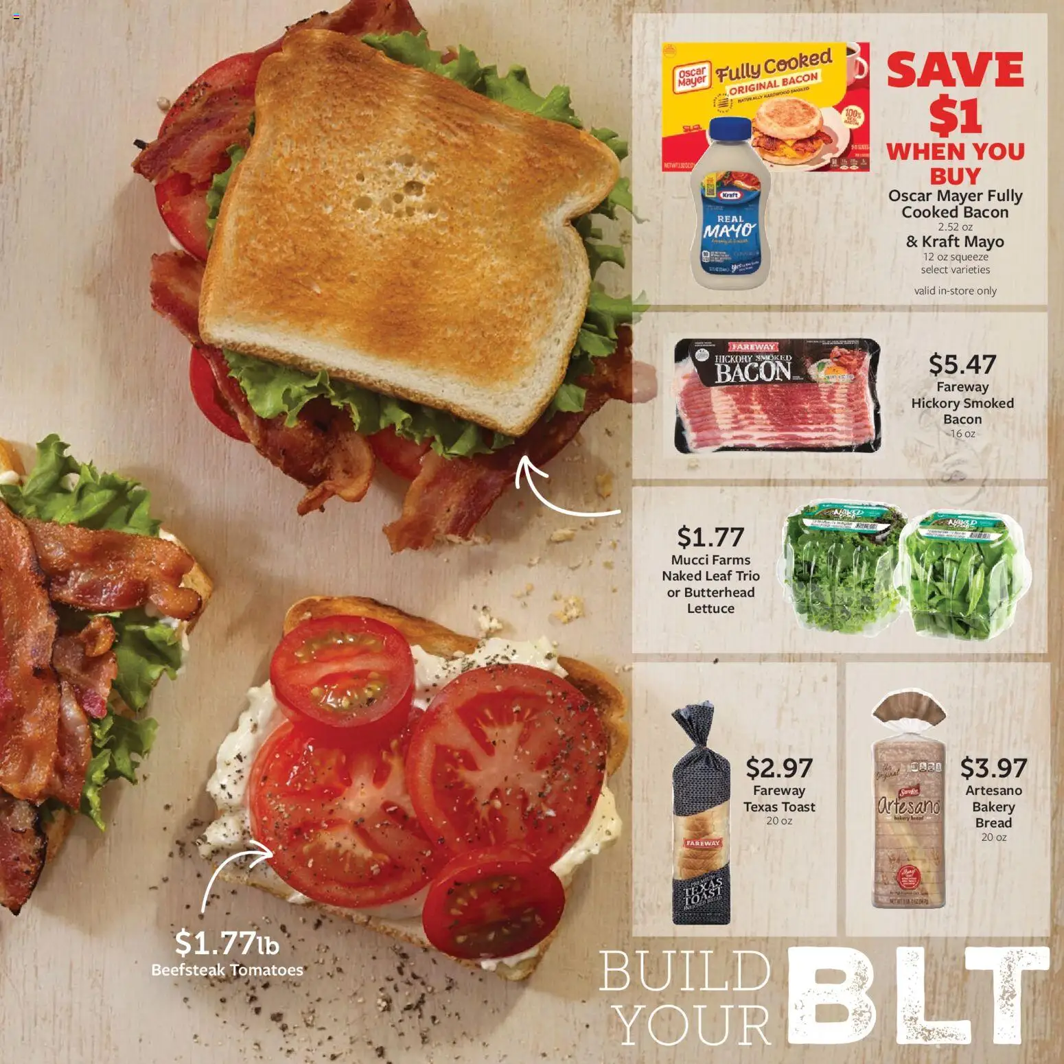 Fareway Monthly Ad - valid from 06/29/2026 | Page: 8 | Products: Bakery, Lettuce, Bread, Tomatoes