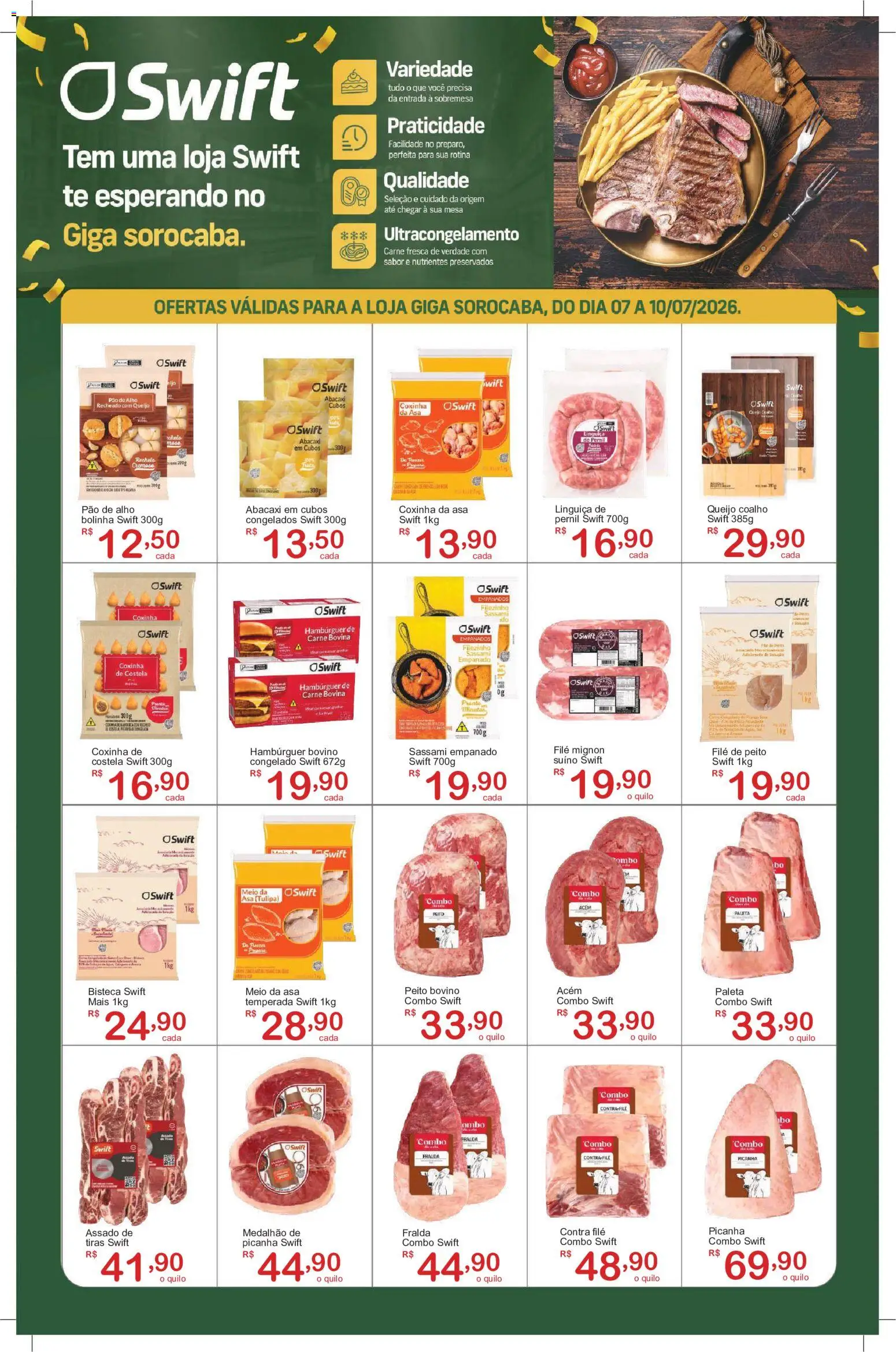 GIGA Atacado Folheto - válido de 07/07/2026 | Página: 7 | Produtos: Alho, Picanha, Queijo, Pão