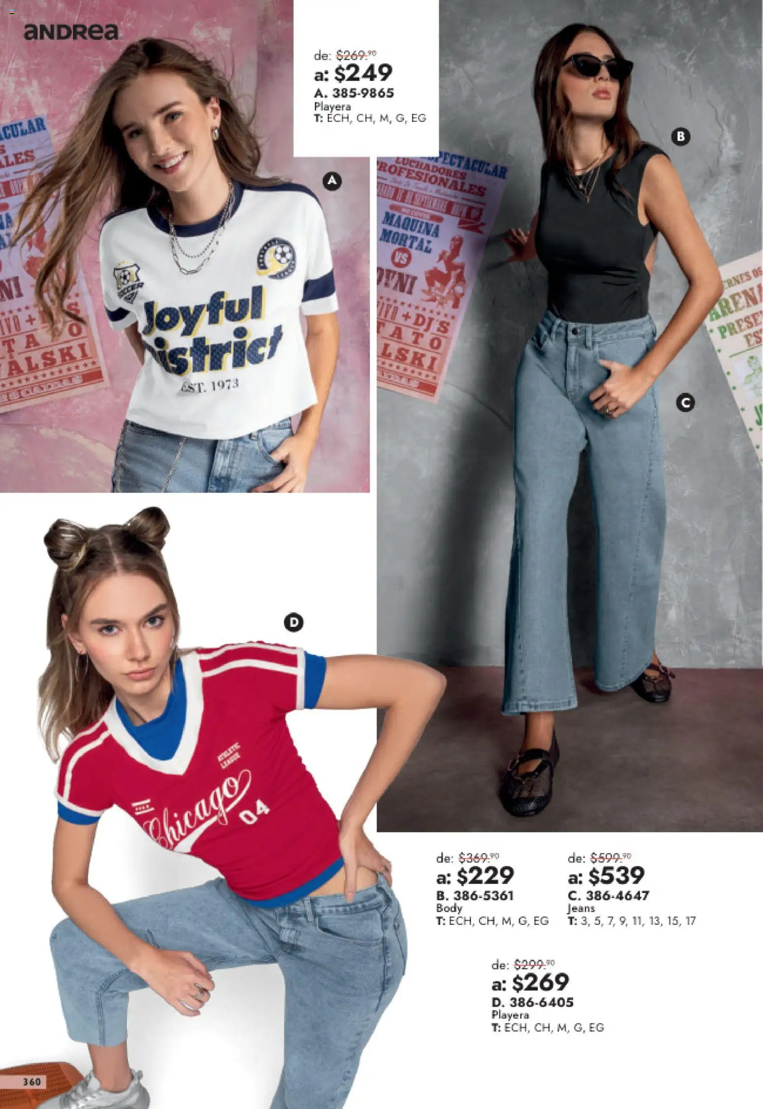 Nuevas ofertas de Andrea válidas en toda la República Mexicana desde el 26/07/2026. ¡Encuentra las mejores ofertas en Andrea catálogo Outlet! | Página: 360