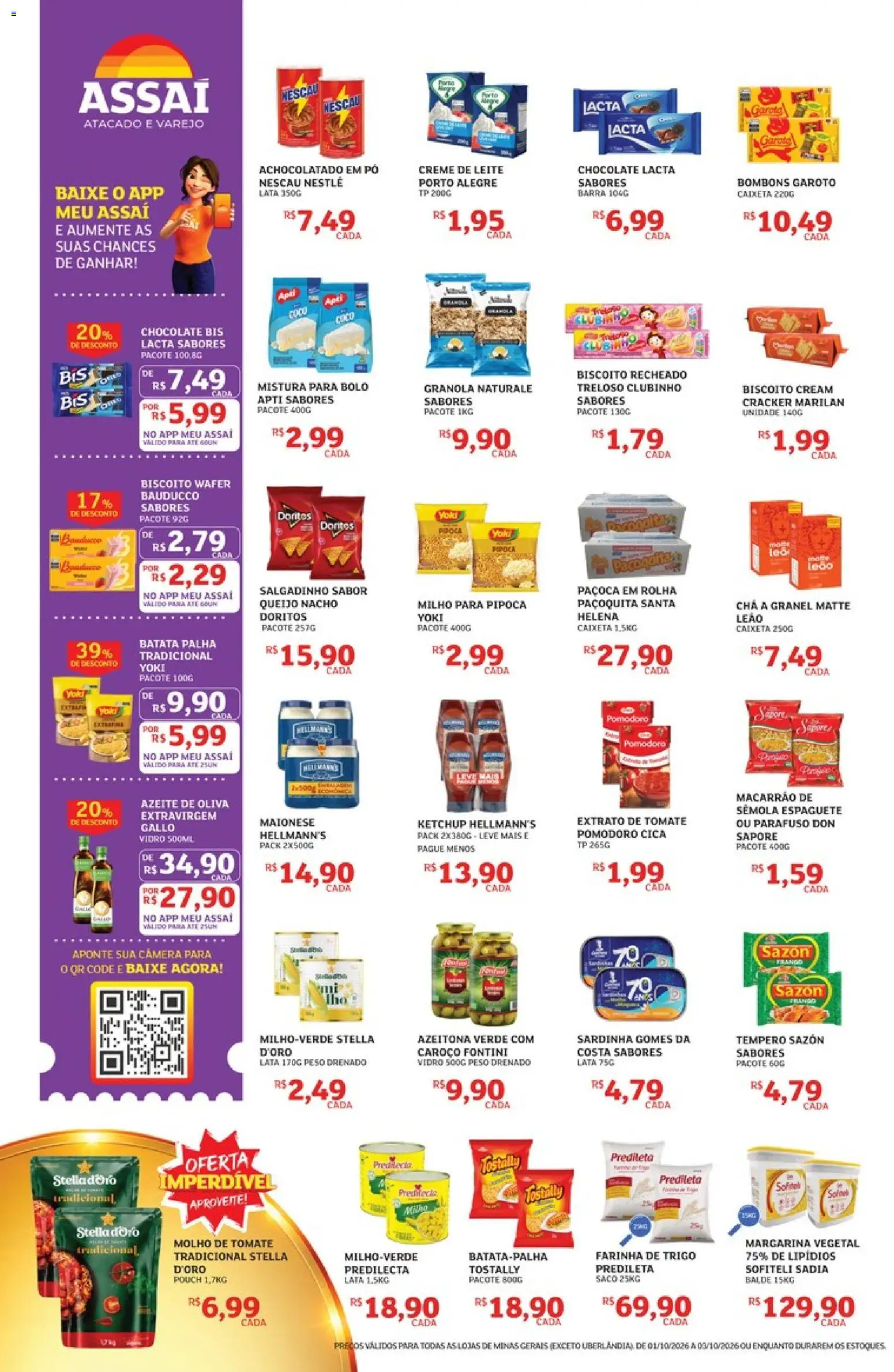 Assaí Atacadista Folheto - válido de 01/10/2026 | Página: 2 | Produtos: Coco, Biscoito, Ketchup, Câmera