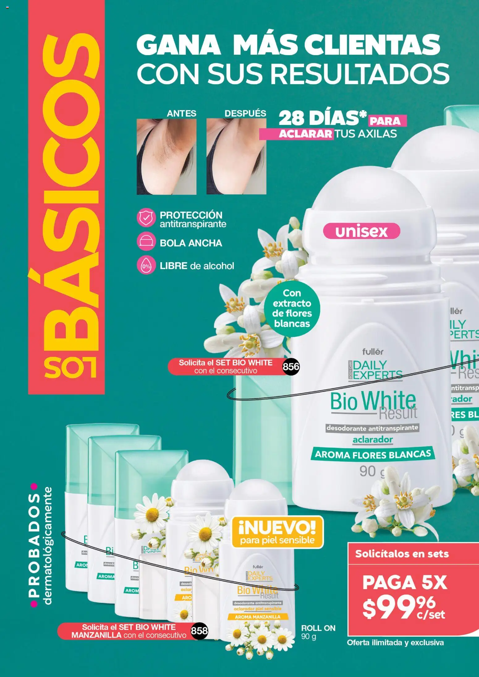 Nuevas ofertas de Fuller válidas en toda la República Mexicana desde el 22/07/2026. ¡Encuentra las mejores ofertas en Fuller Gana Más 8 2026! | Página: 28 | Productos: Desodorante, Antitranspirante, Res, Body