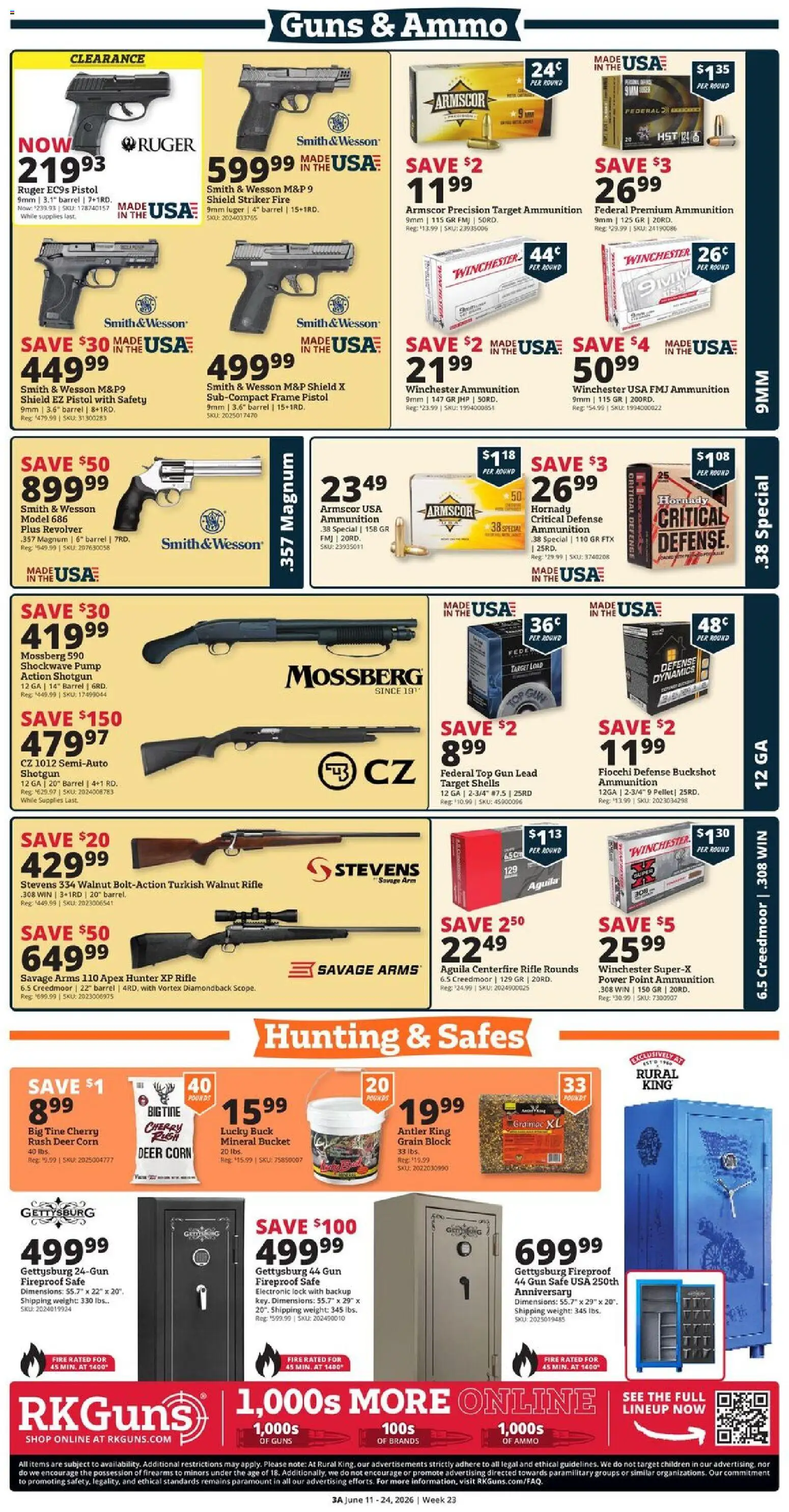 Rural King Weekly Ad - valid from 11.06.2026 | Page: 5 | Products: Corn, Shotgun, Ammo, Weight