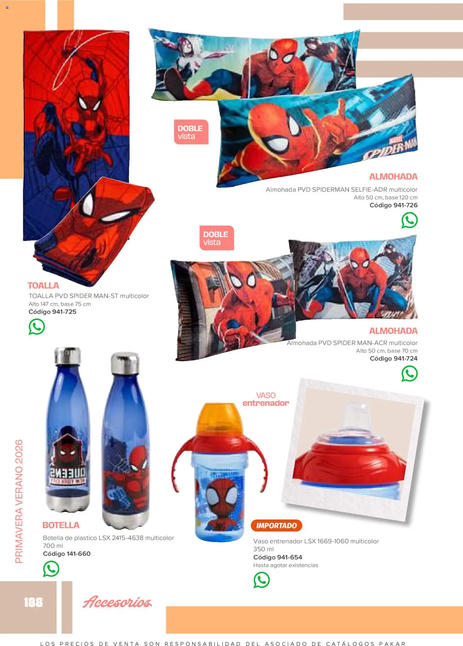 Nuevas ofertas de SC Pakar válidas en toda la República Mexicana desde el 30.01.2026. ¡Encuentra las mejores ofertas en SC Pakar catálogo Ropa! | Página: 188 | Productos: Toalla, Almohada, Botella