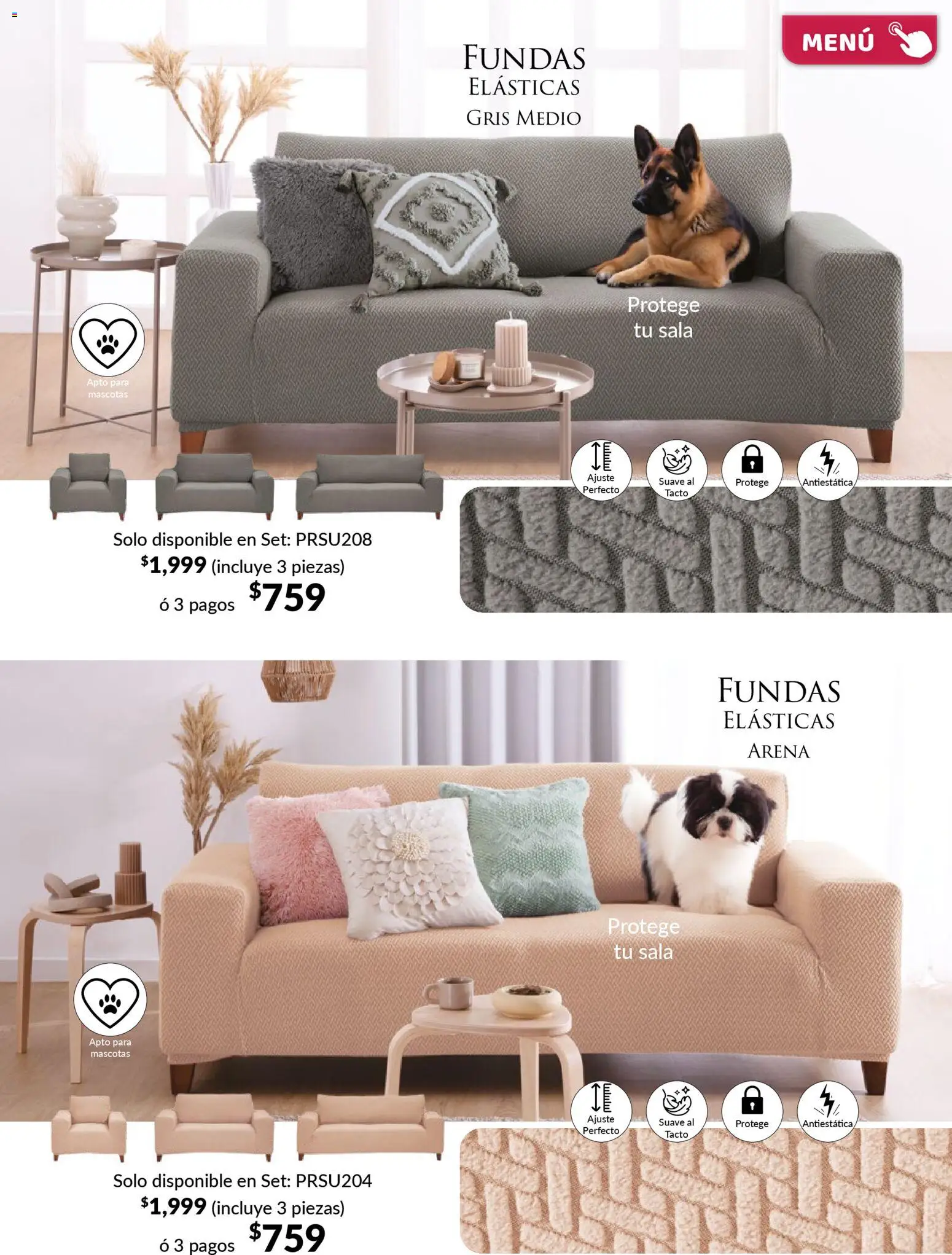 Nuevas ofertas de Colchas Concord válidas en toda la República Mexicana desde el 01/02/2026. ¡Encuentra las mejores ofertas en Colchas Concord catálogo! | Página: 126 | Productos: Sala