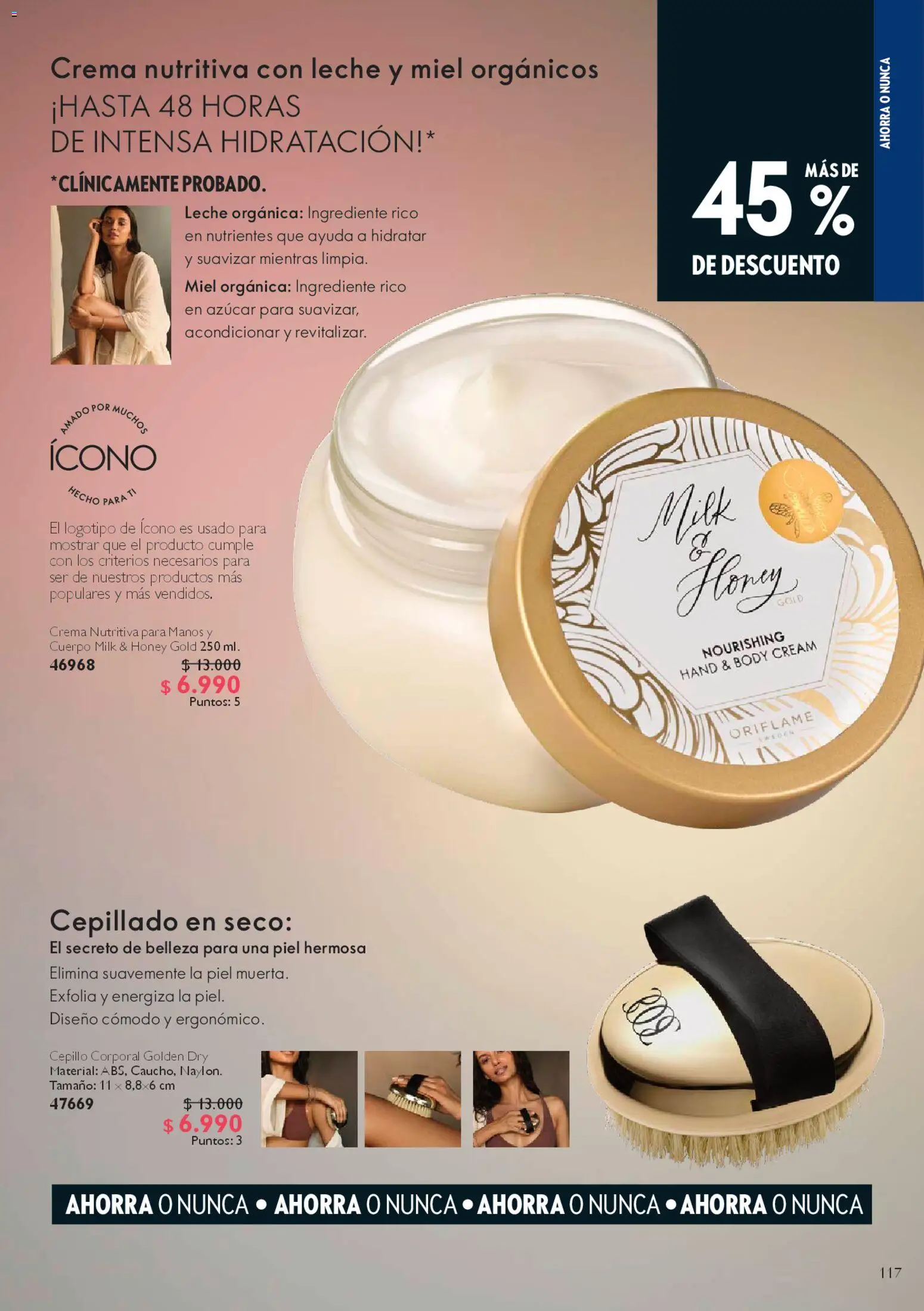 Oriflame ofertas  │ válido desde el 28.03.2026 | Página: 117 | Productos: Body, Leche, Azucar, Crema