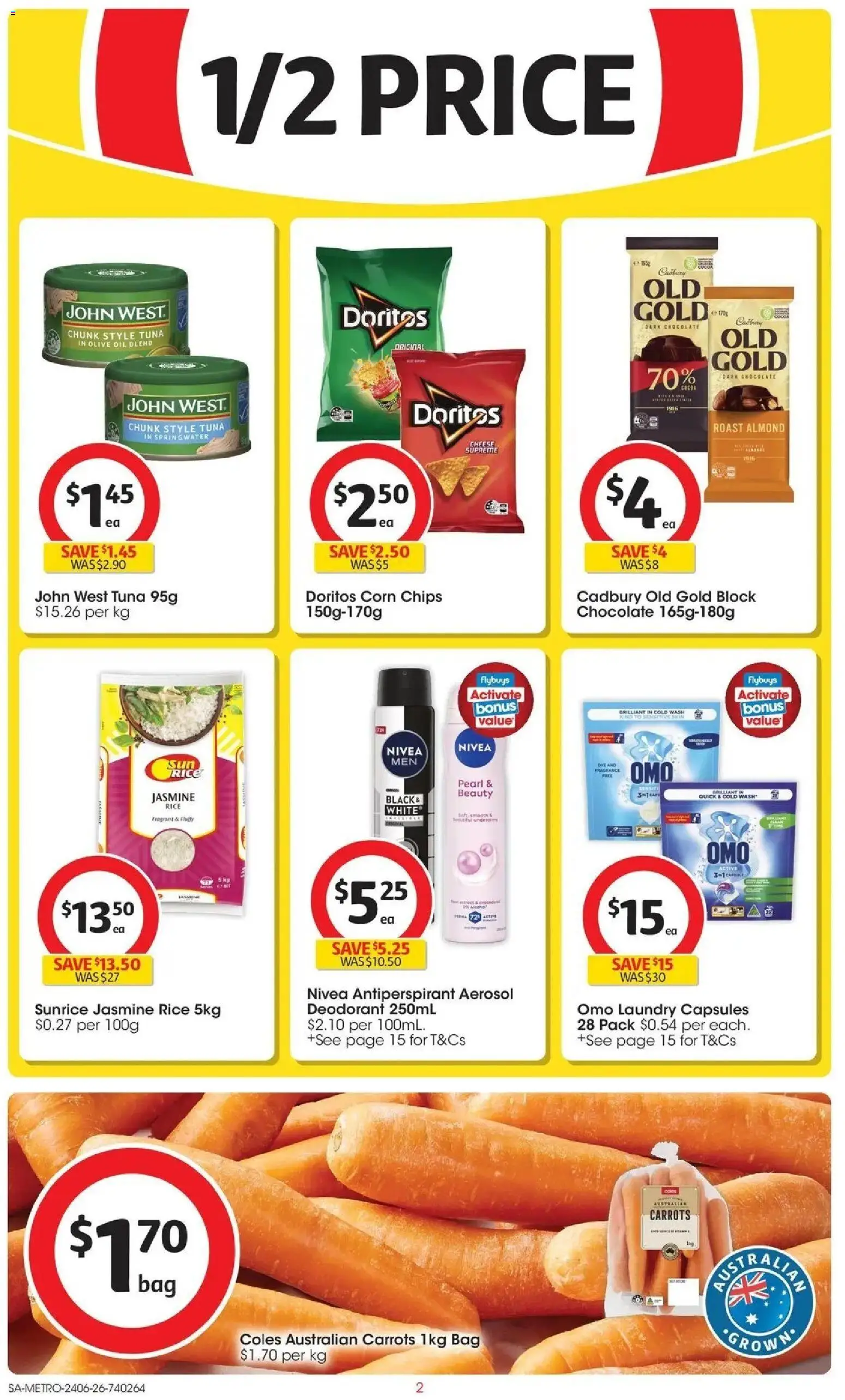 Coles catalogue - valid from 23/06/2026 | Page: 2 | Products: Fragrance, Rice, Deodorant, Bag
